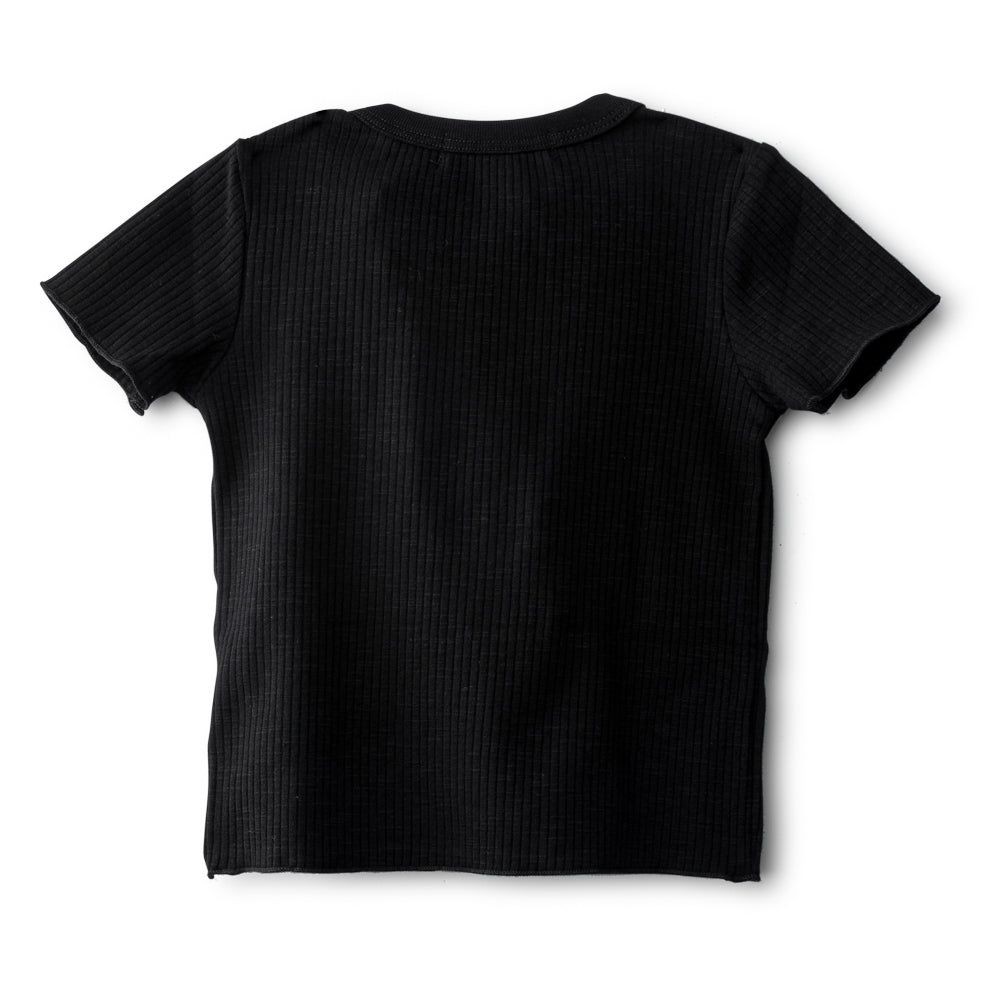 Short Sleeve Ribbed Tee