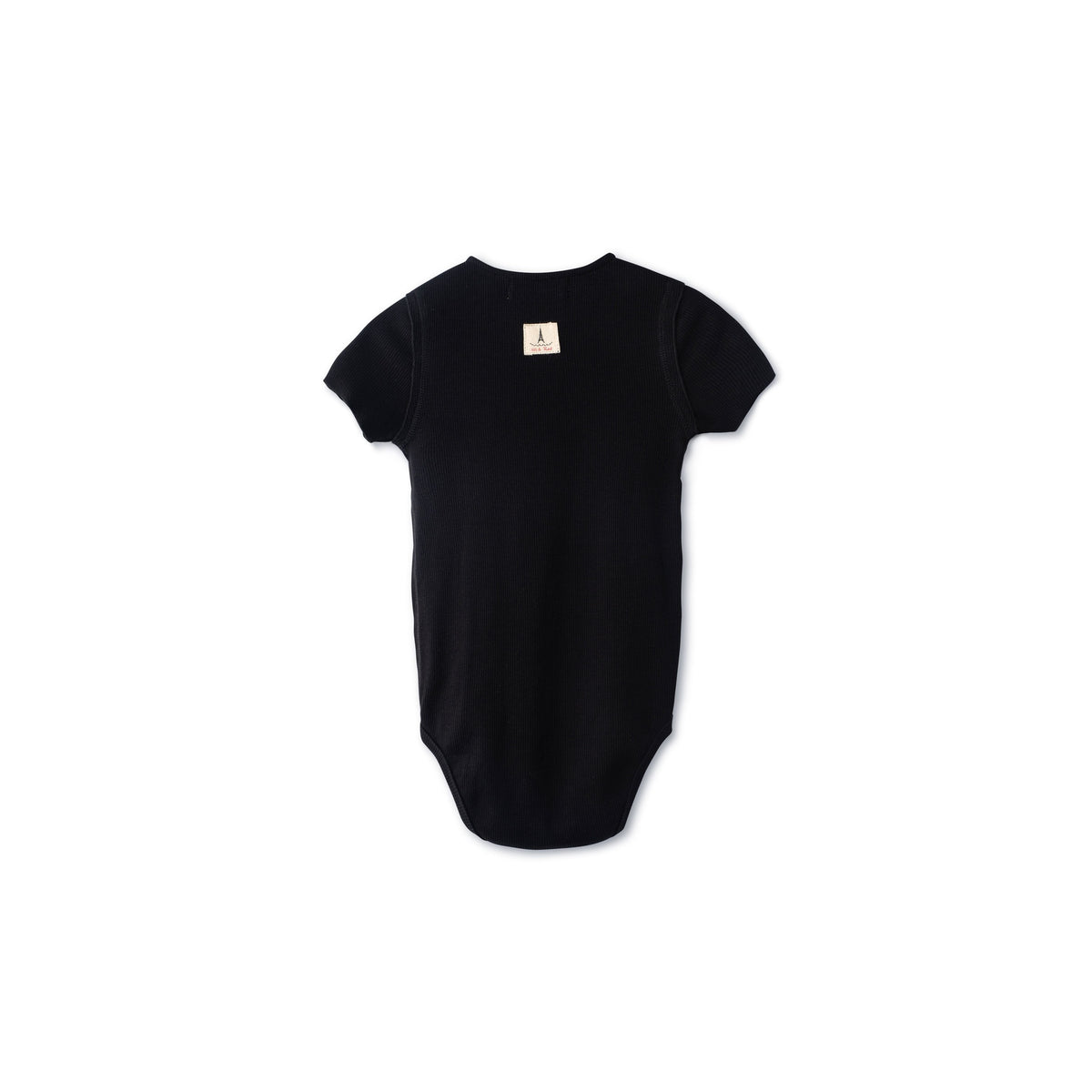 Short Sleeve Ribbed Henley Onesie