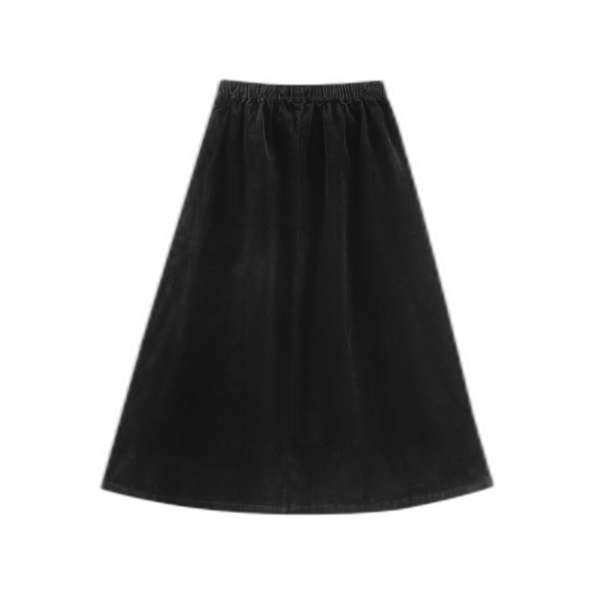 Midi Corduroy Skirt With Pockets