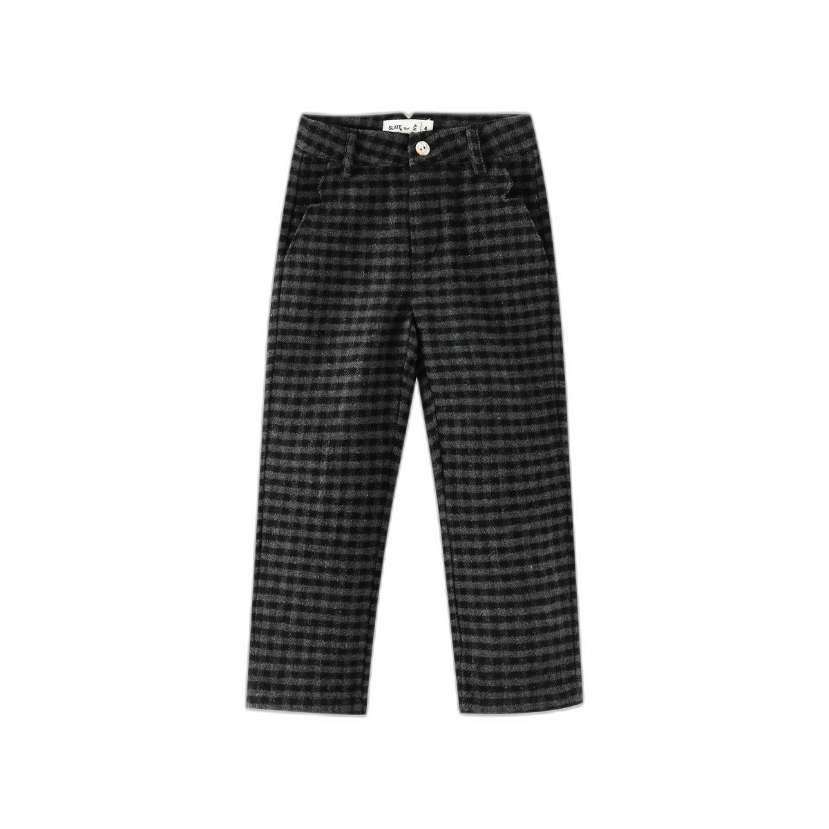 Dark Checkered Dress Pant