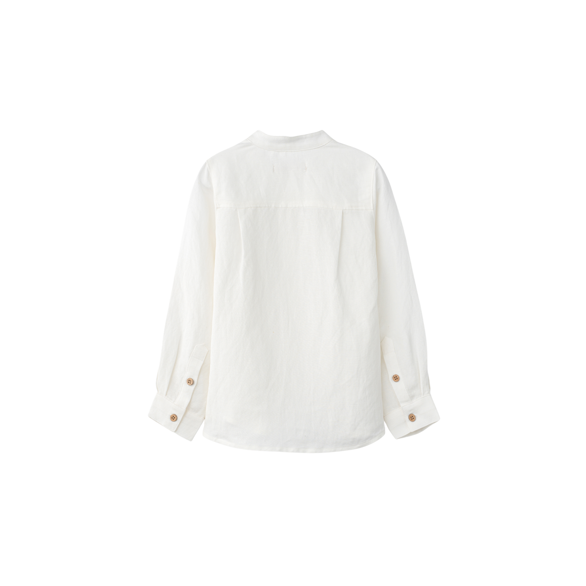 Pintuck Dress Shirt With Mao Collar