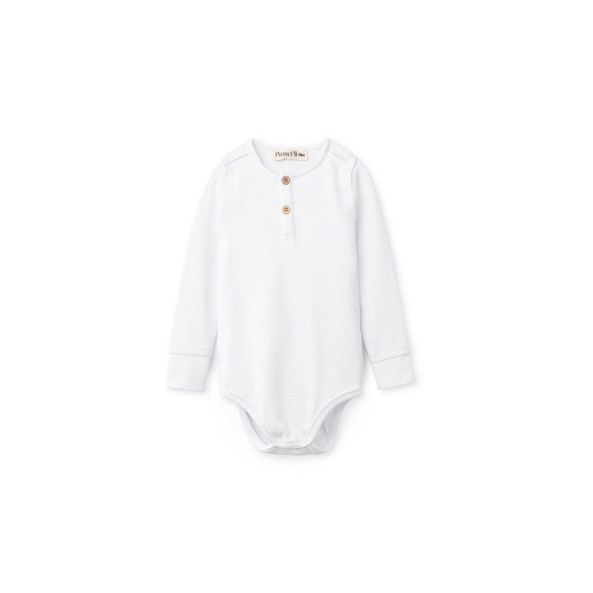 Long Sleeve Ribbed Henley Onesie