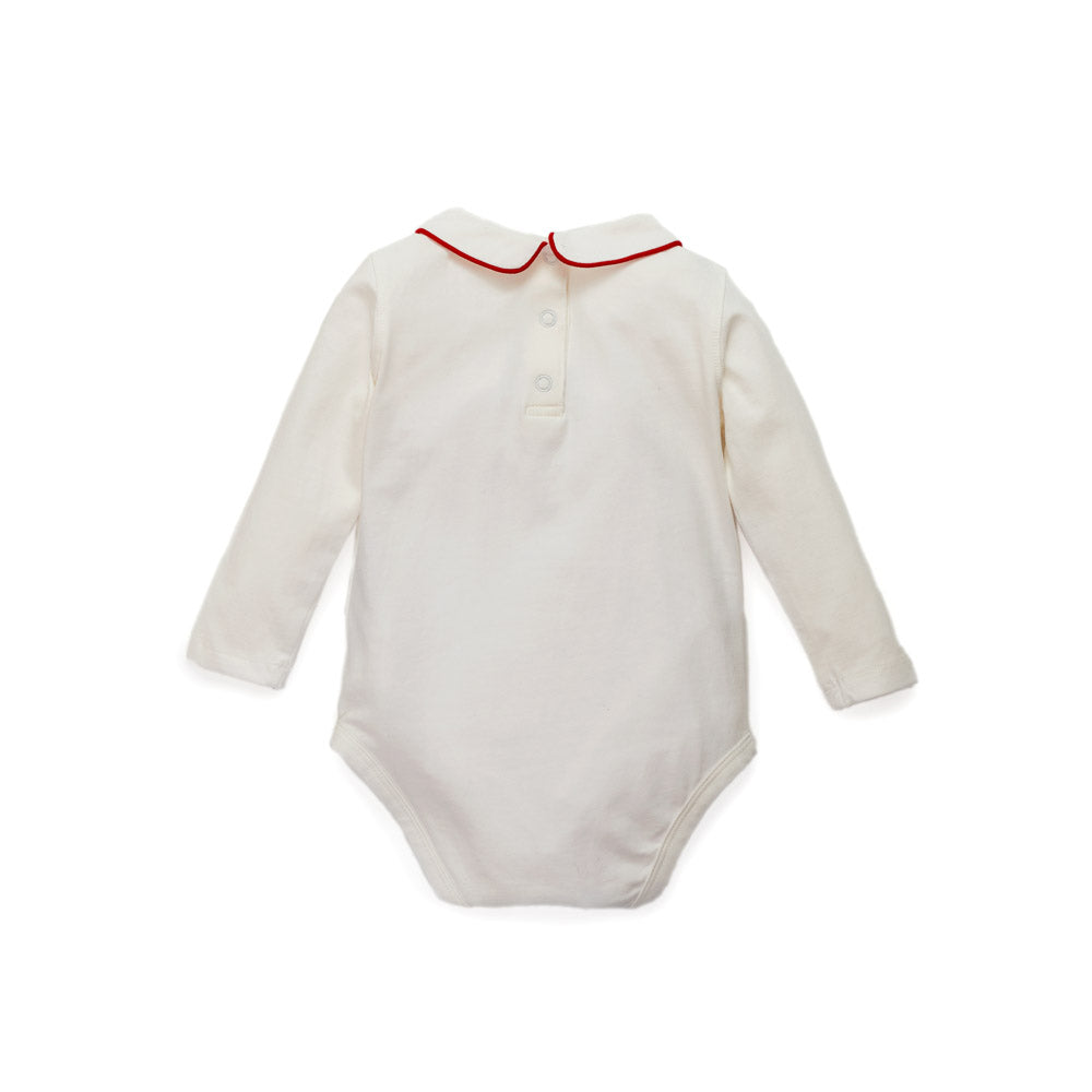 Peter Pan Onesie With Contrast Trim