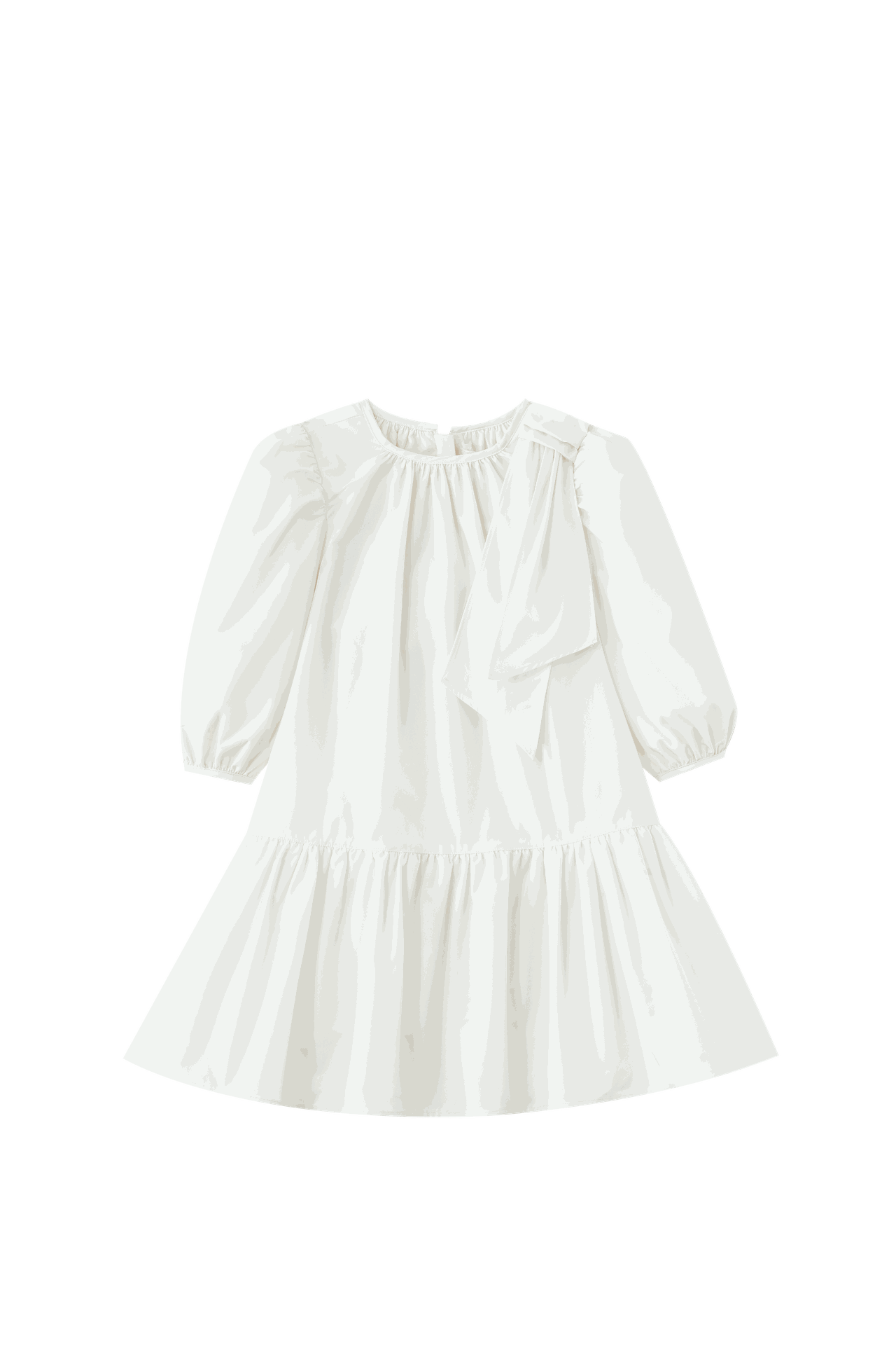 Taffeta Dress With Side Tie