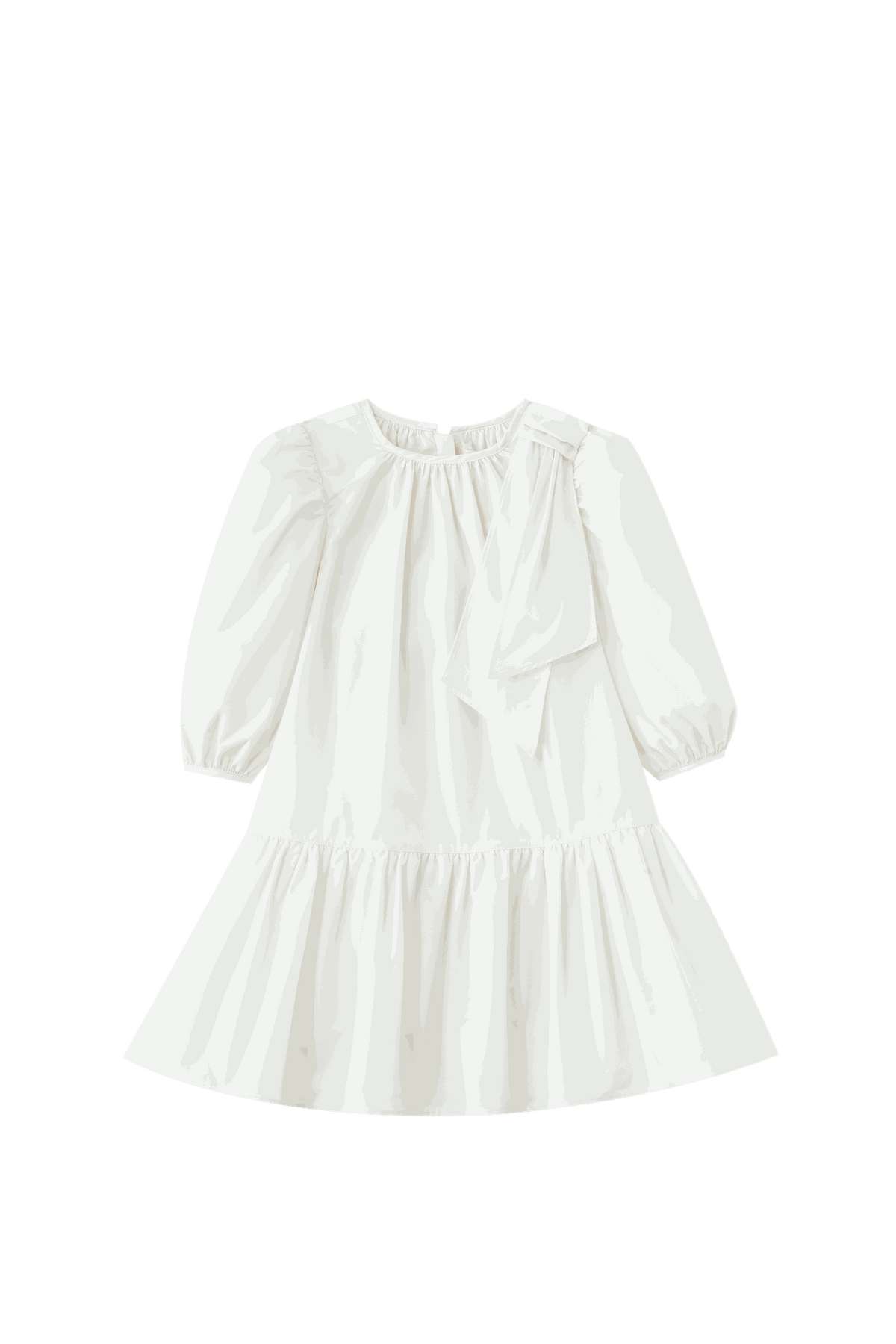 Taffeta Dress With Side Tie