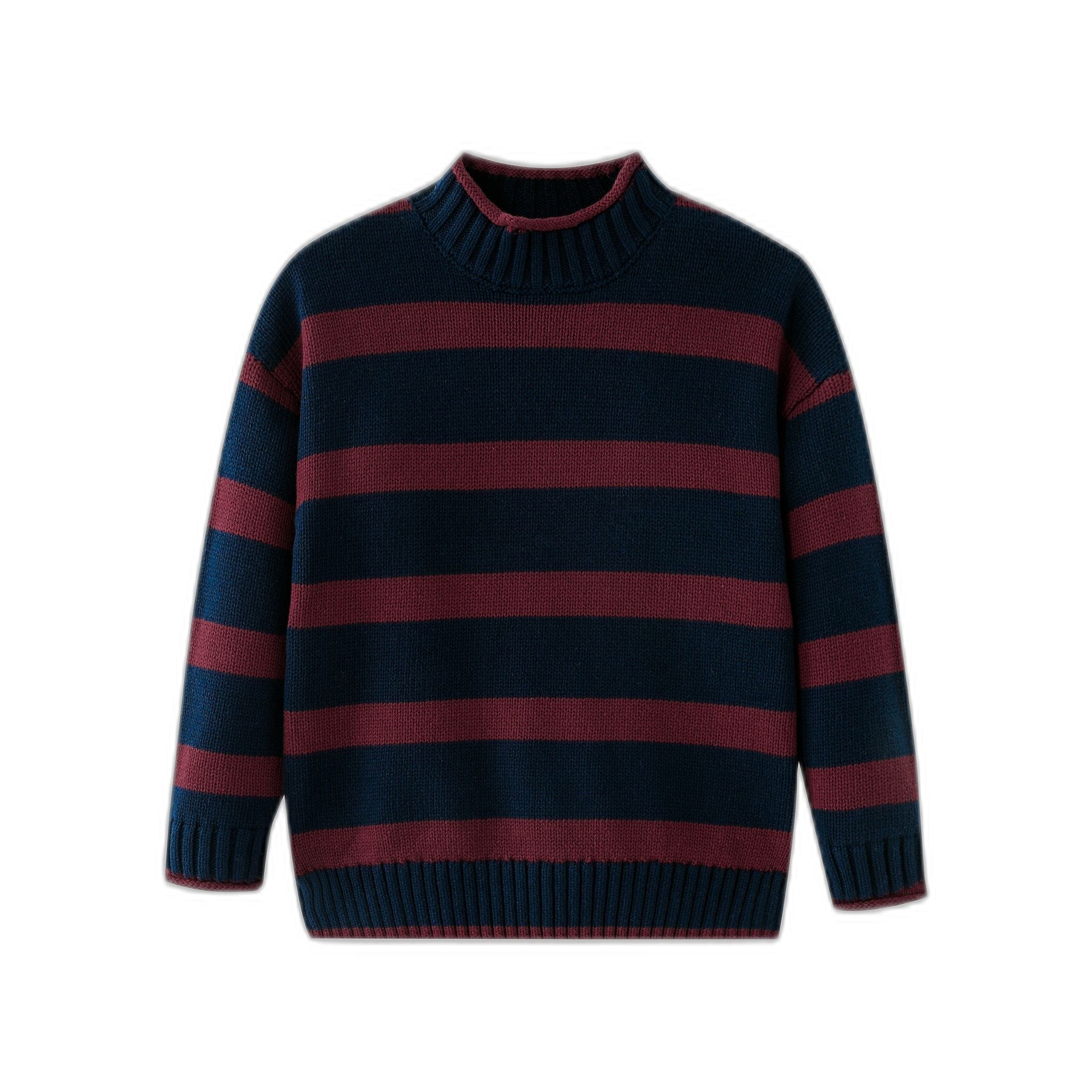 Striped Turtleneck Sweater