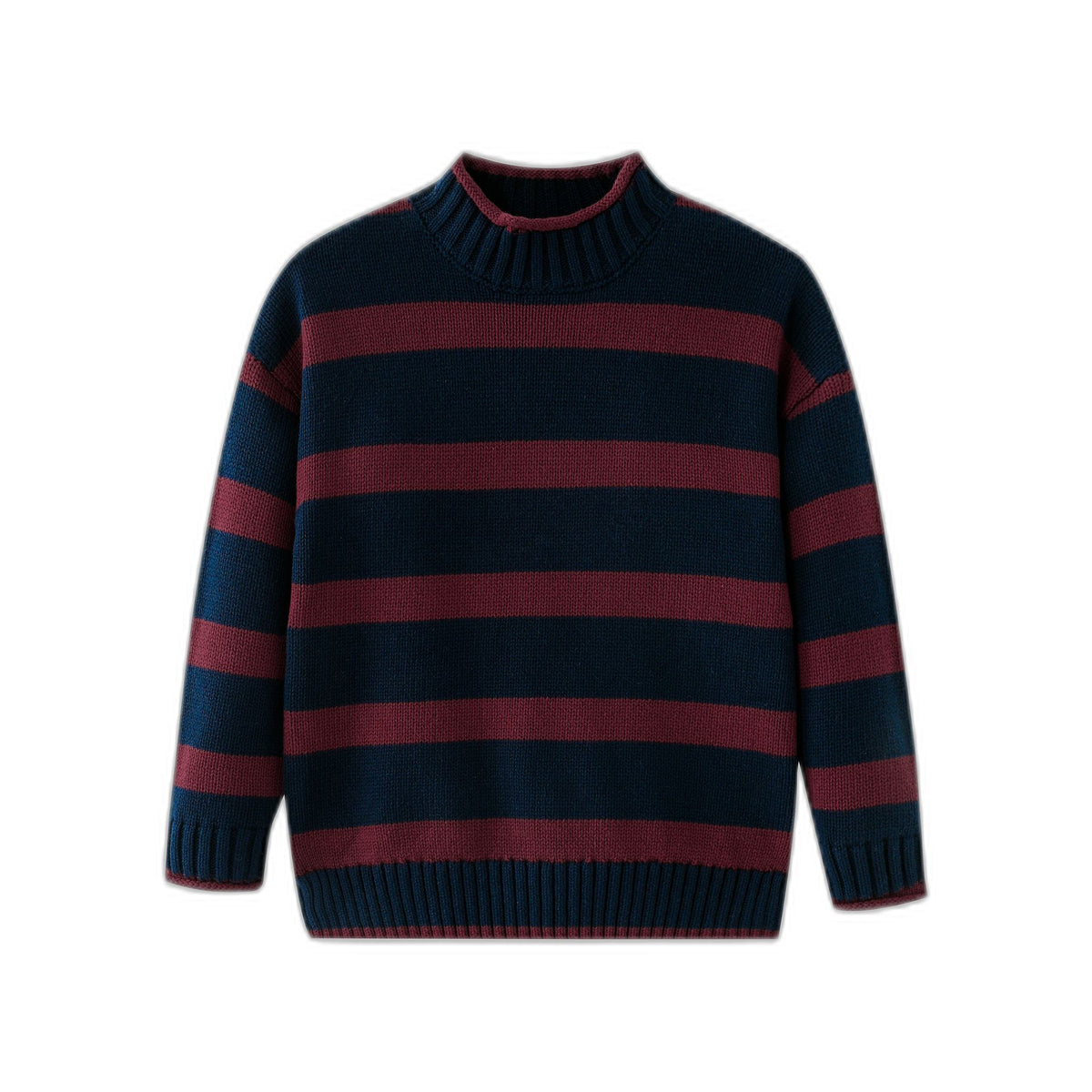 Striped Turtleneck Sweater