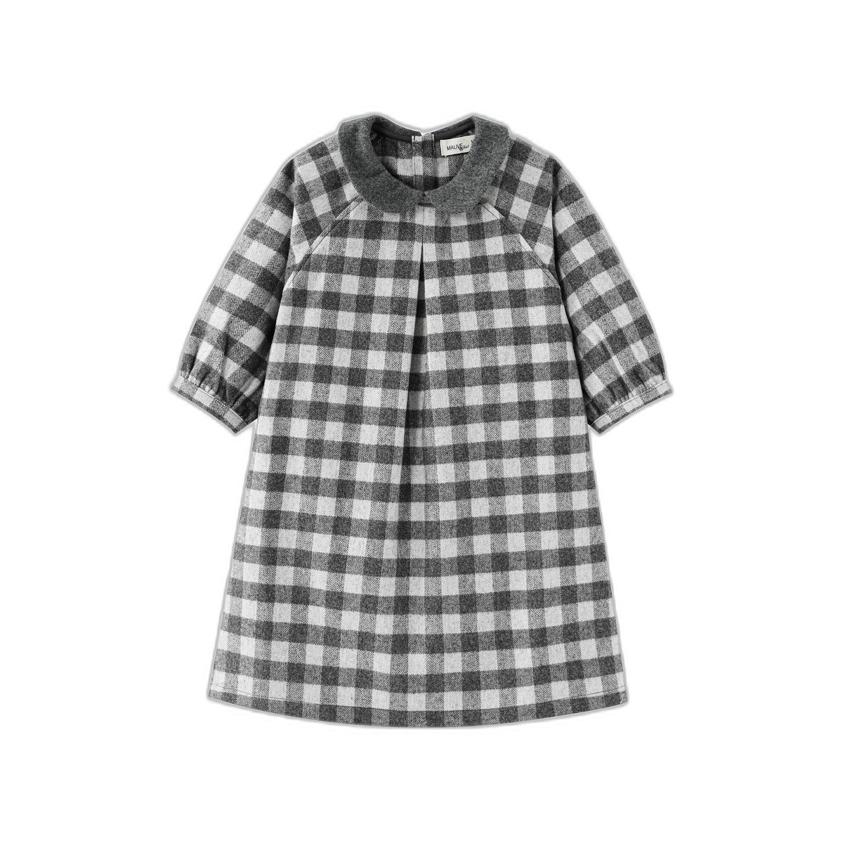 Checkered Dress With Collar