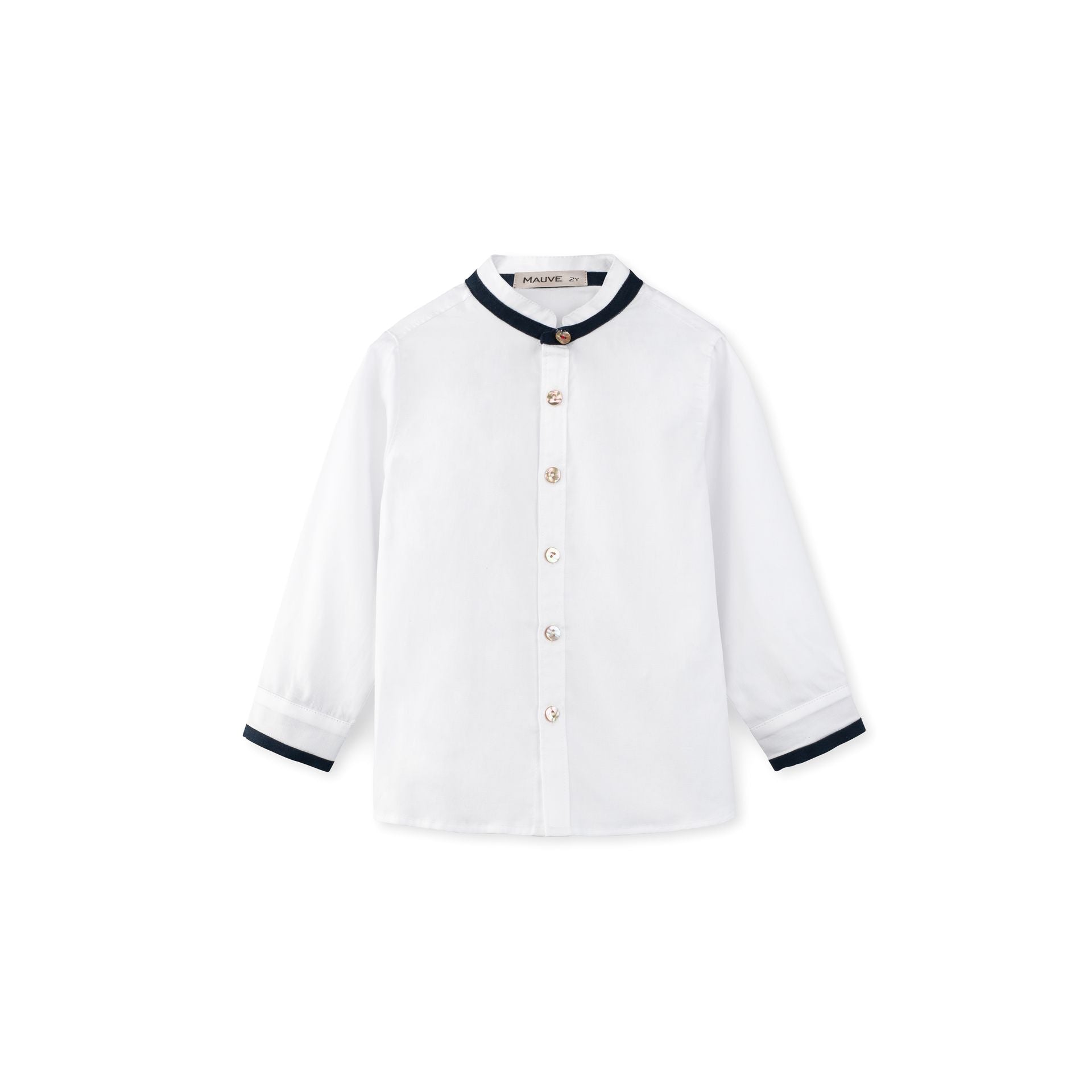 Mao Collar Dress Shirt