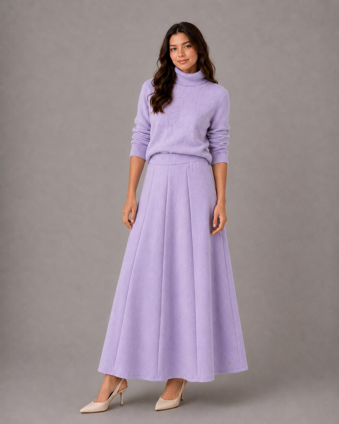 Midi Wool Skirt
