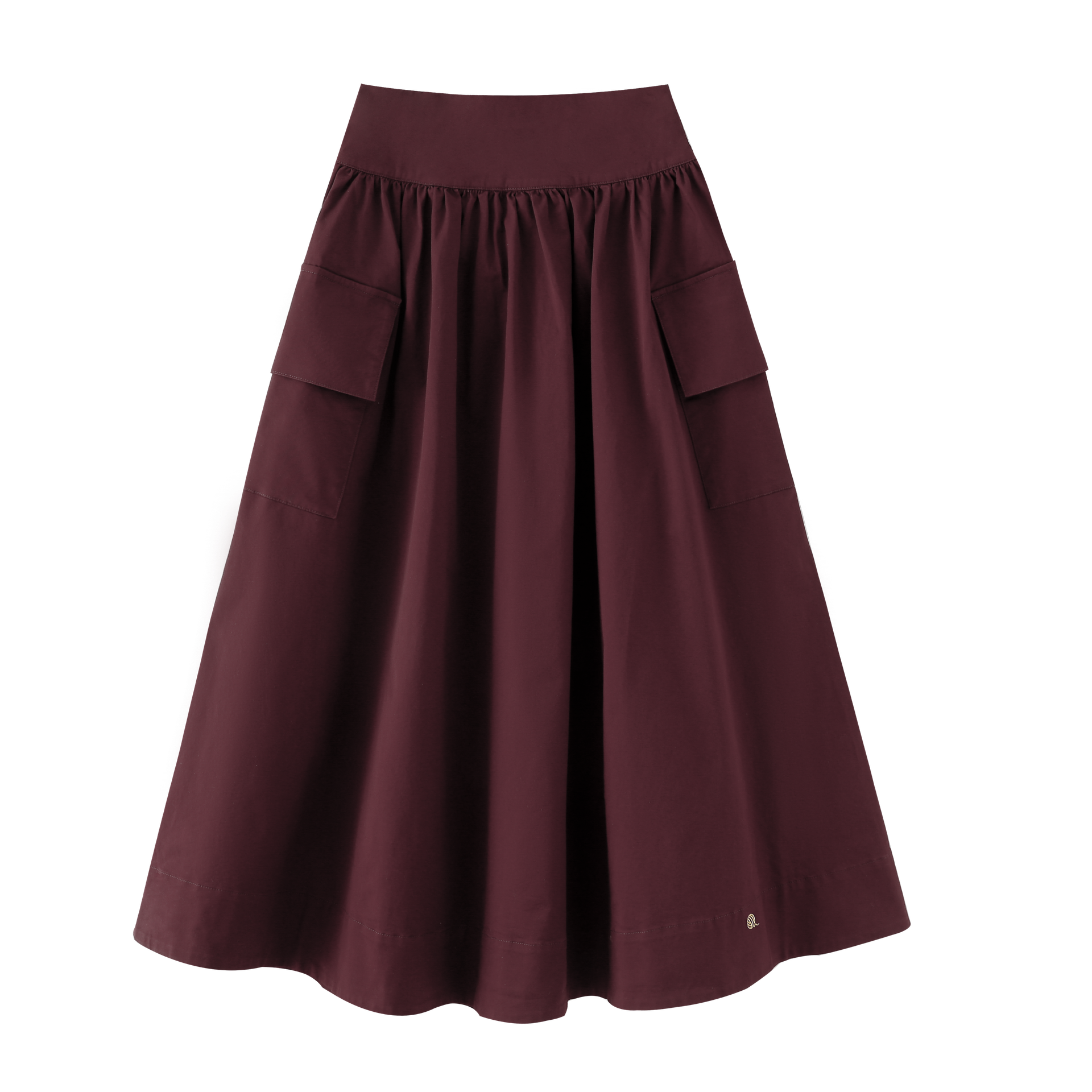 Waisted Skirt With Pockets