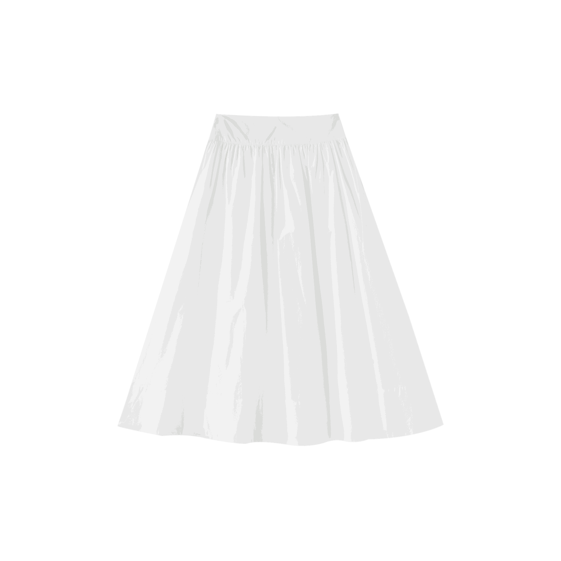 Midi Circle Skirt With Side Tie