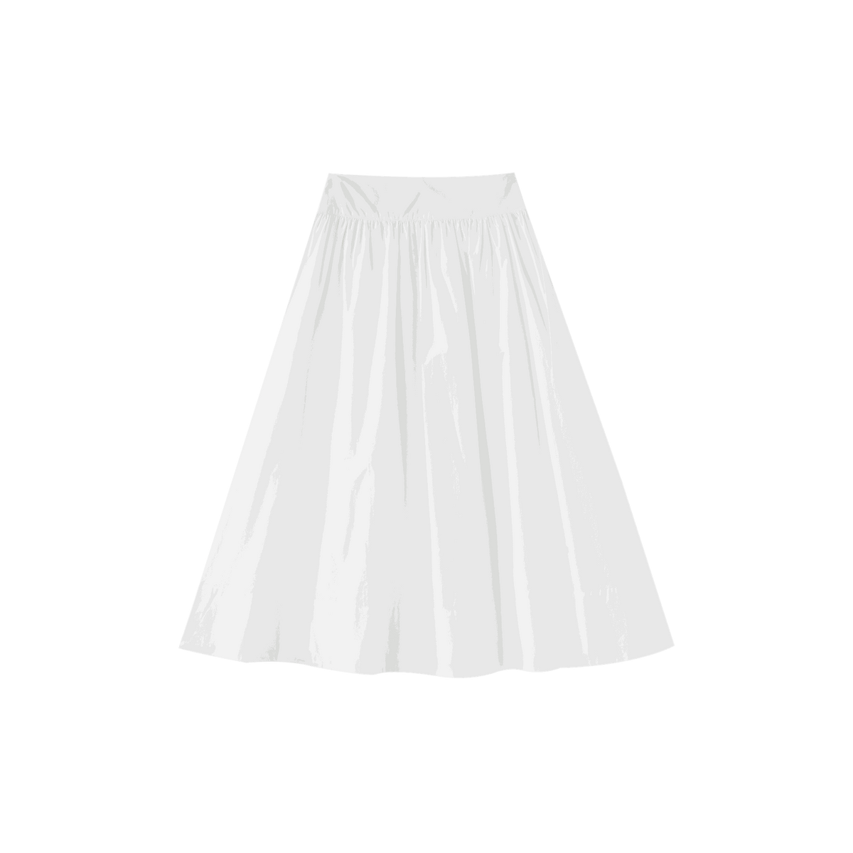 Midi Circle Skirt With Side Tie