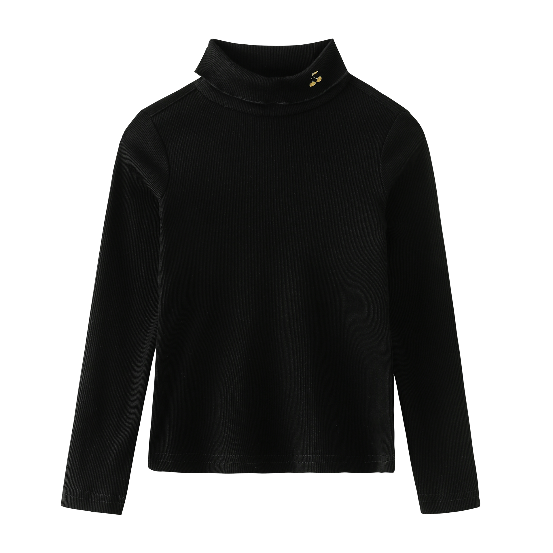 Cherry Embroidered Turtleneck