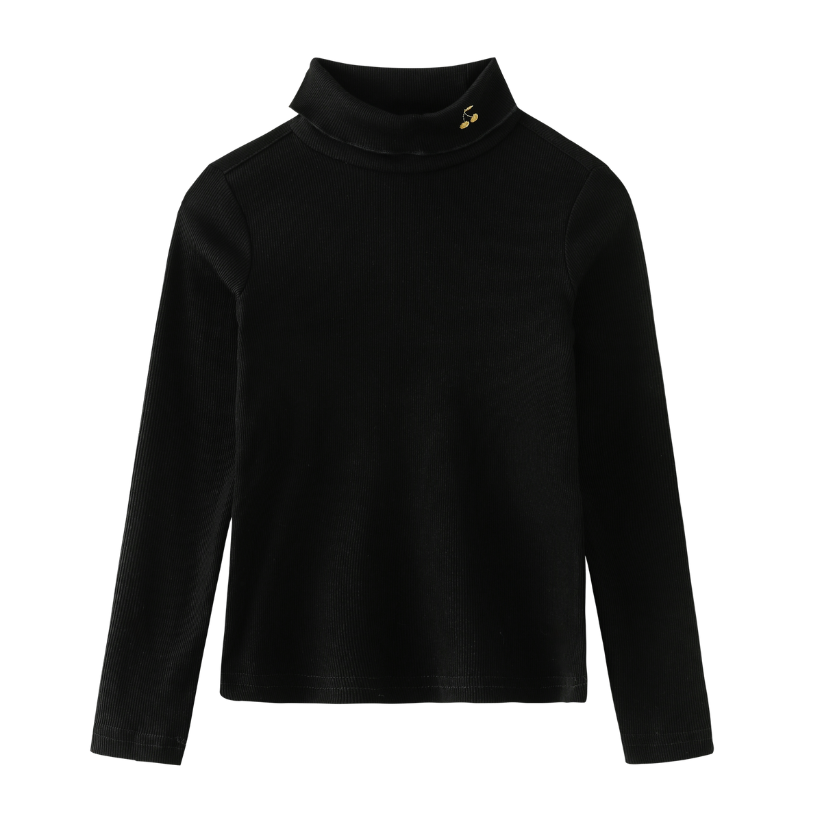 Cherry Embroidered Turtleneck