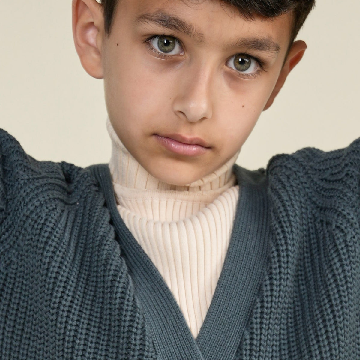 Basic Ribbed Knit Turtleneck Sweater
