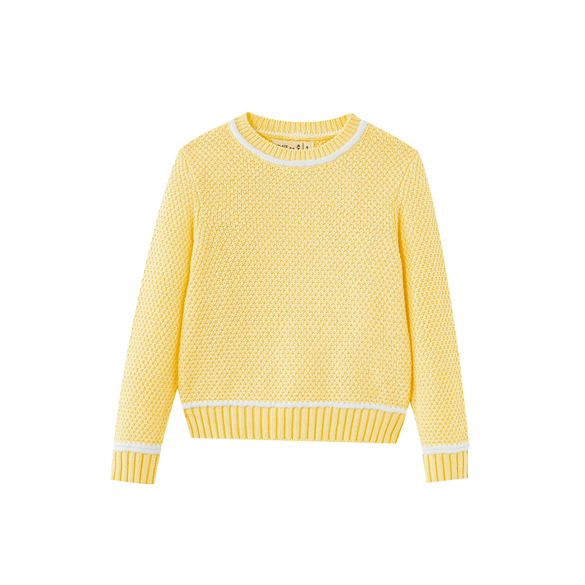 Long Sleeve Sweater With Trim