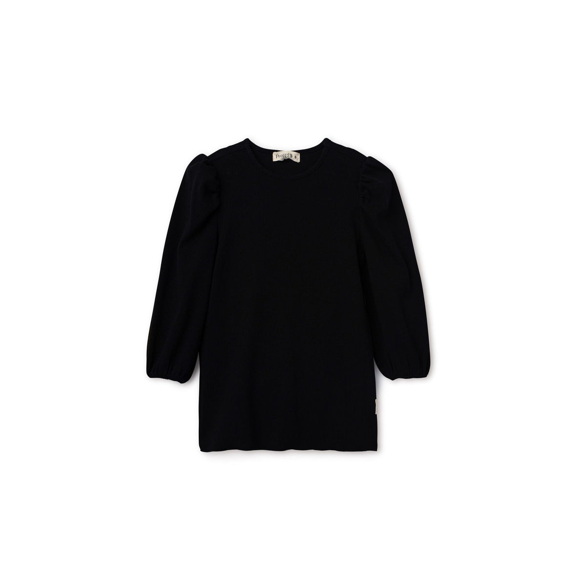 Puff Sleeve Ribbed Tee