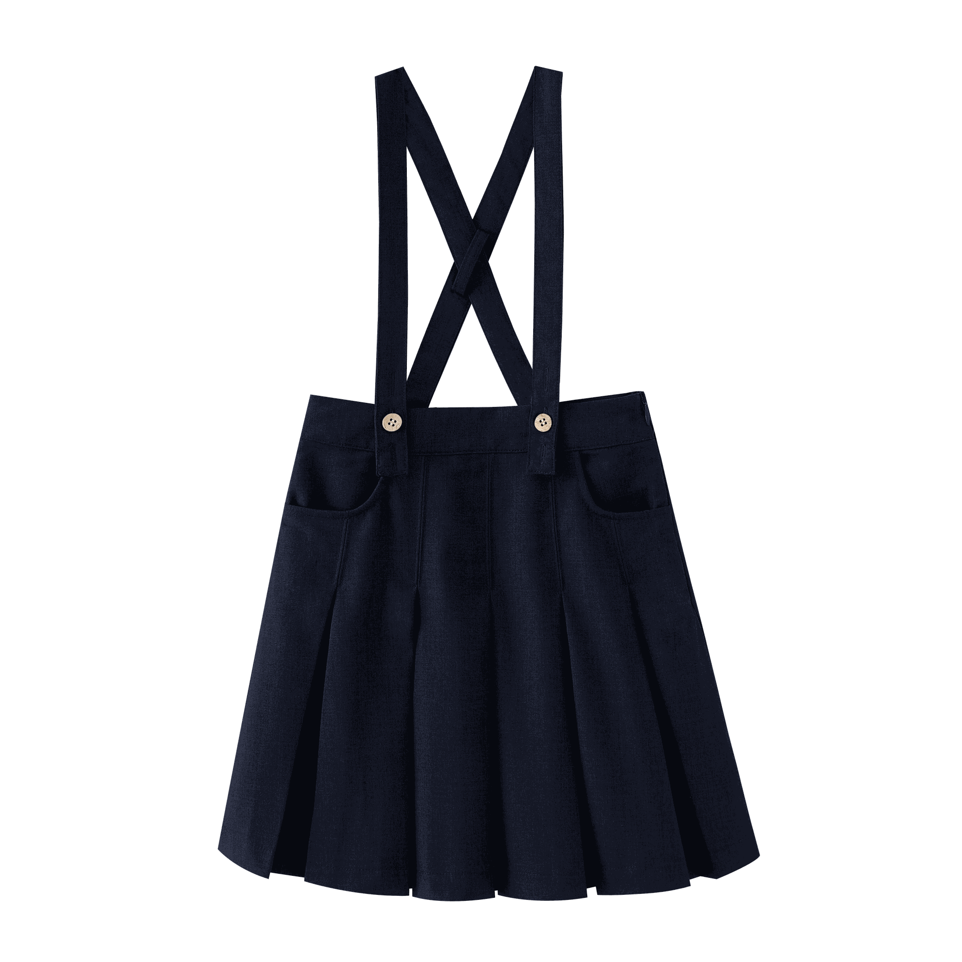 Suspender Pleated Skirt