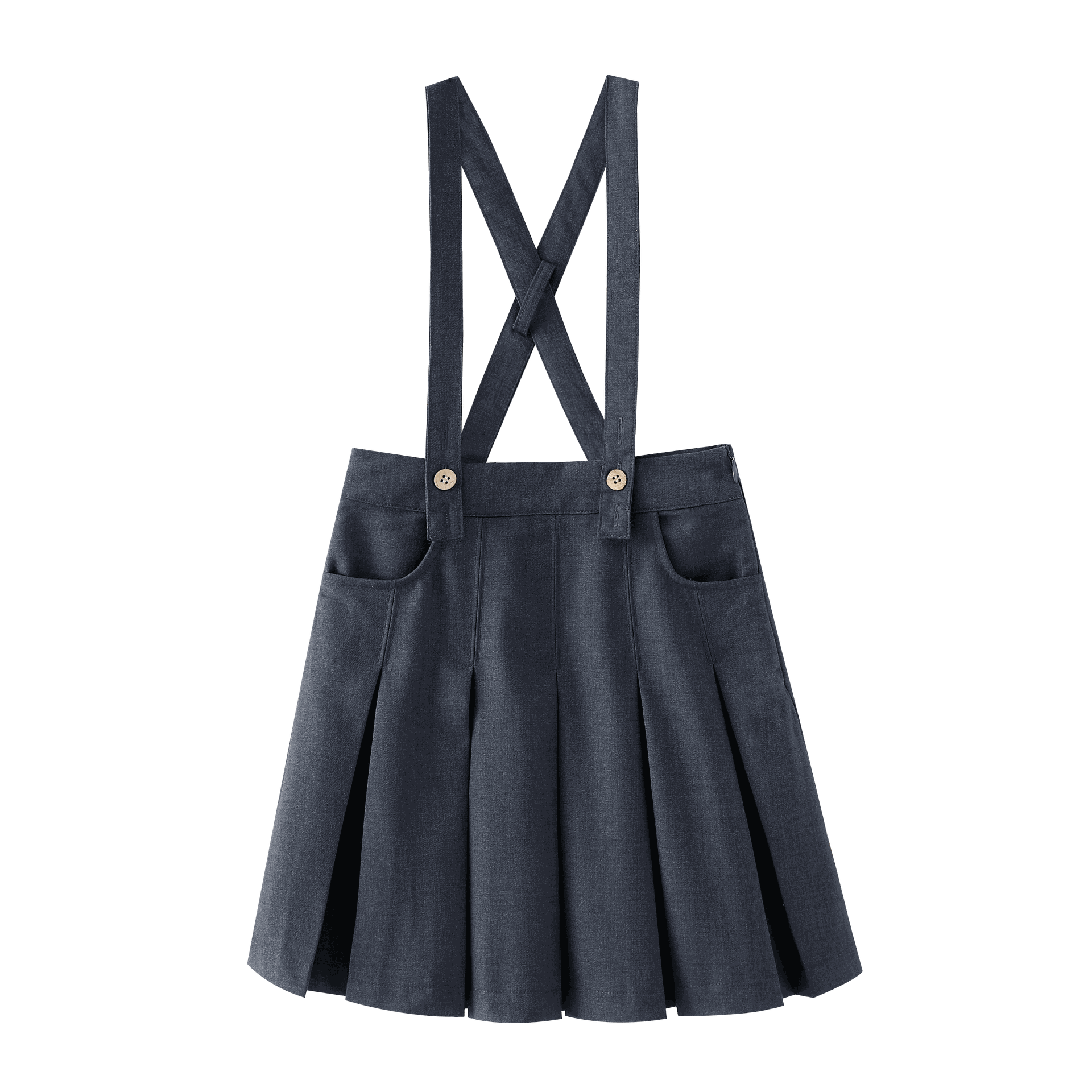 Suspender Pleated Skirt