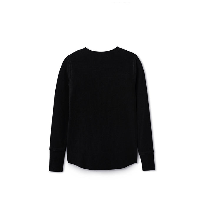 Long Sleeve Ribbed Henley