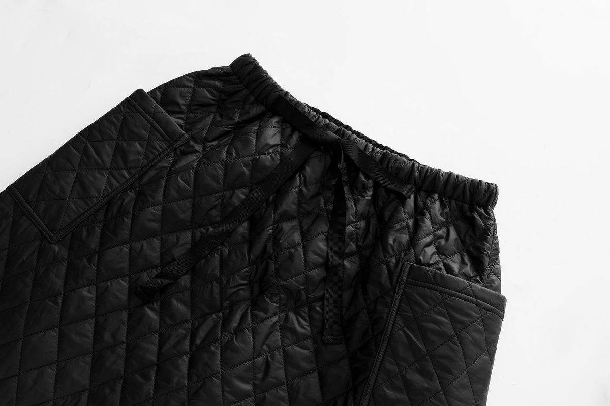 Midi Quilted Skirt With Pockets