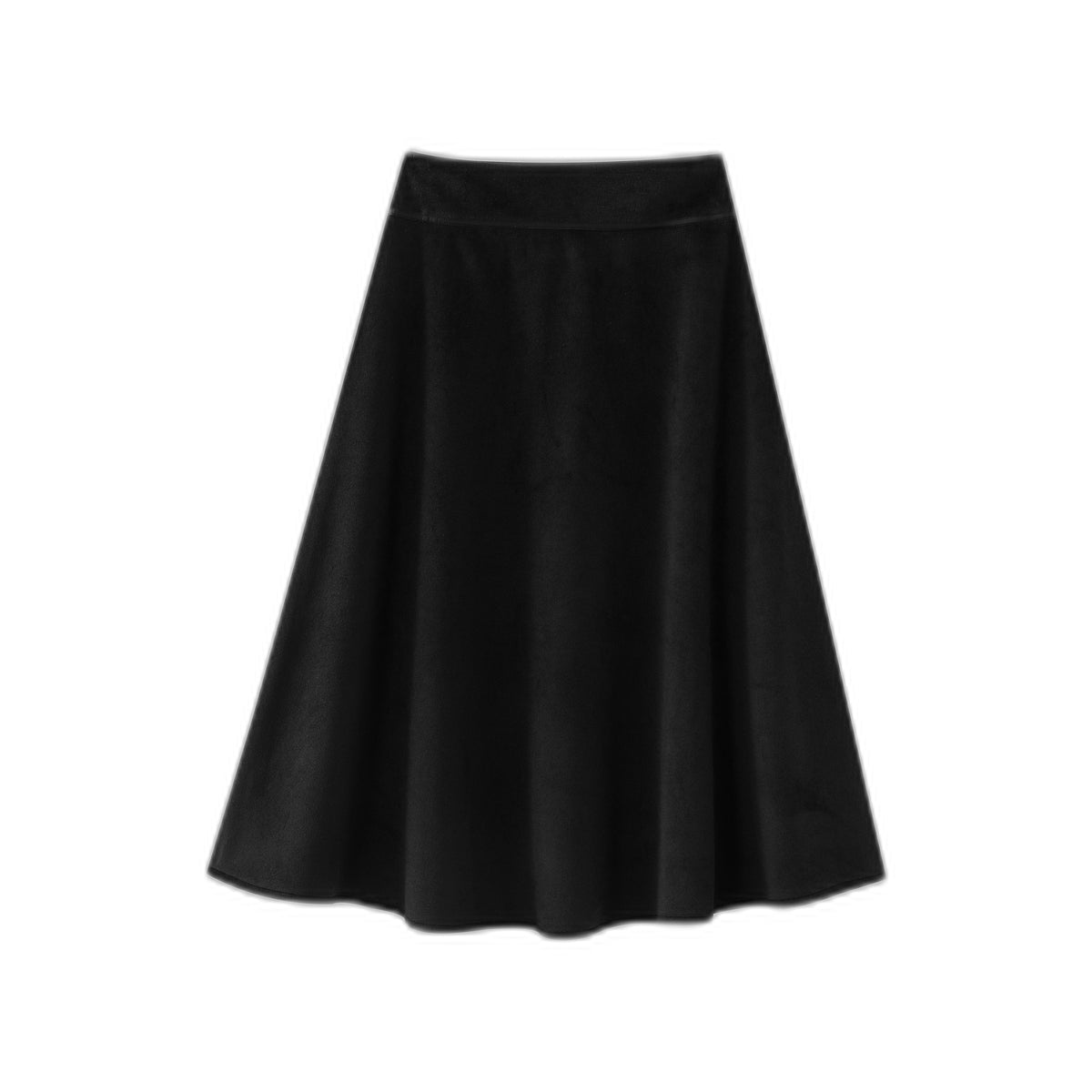 Midi Wool Circle Skirt
