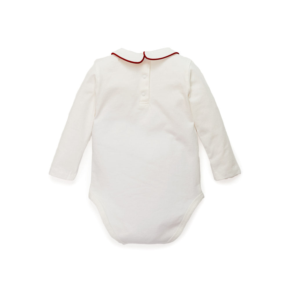 Peter Pan Onesie With Contrast Trim