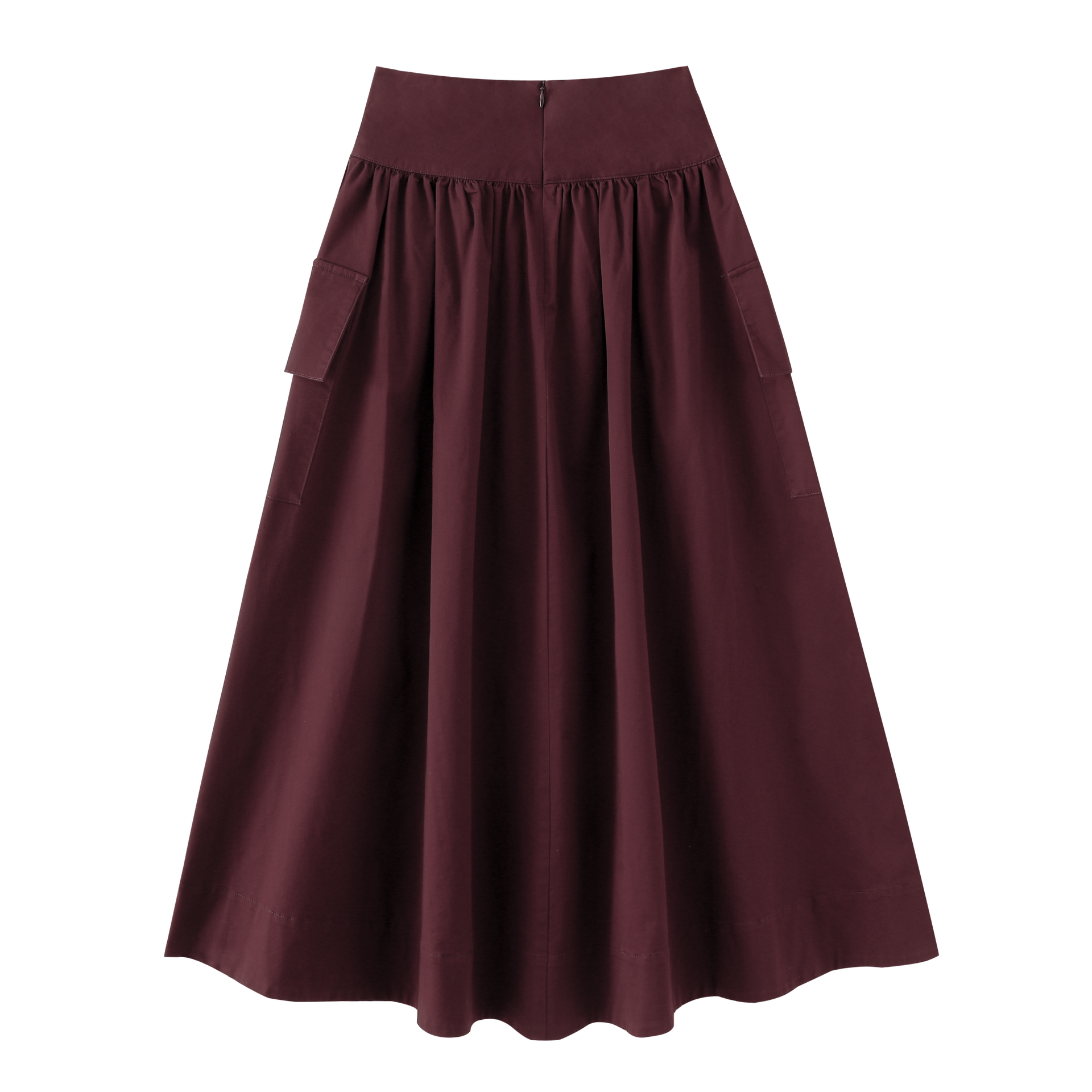 Waisted Skirt With Pockets