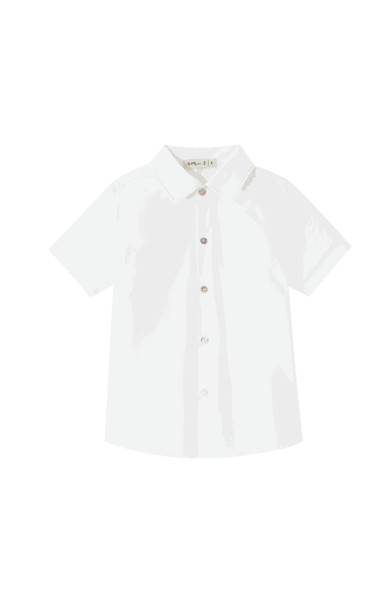 Topstitched Collared Shirt
