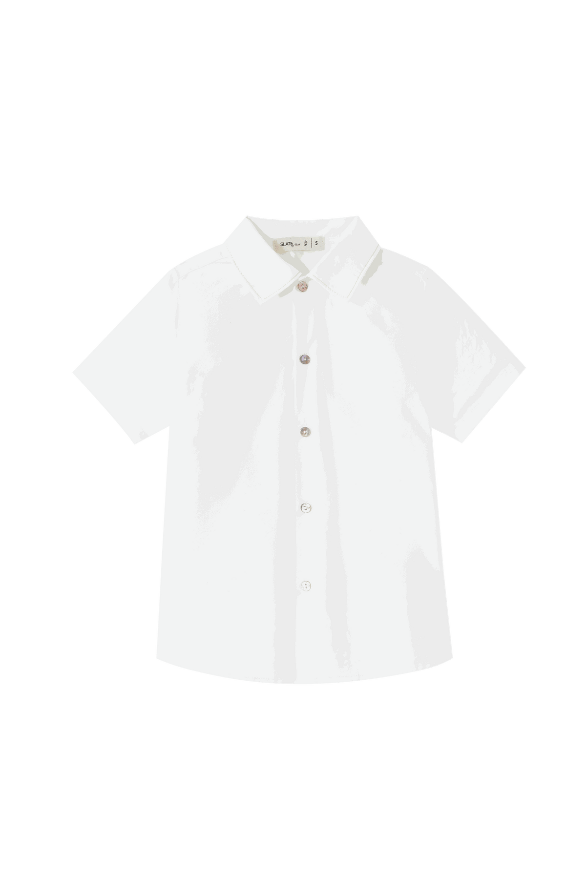 Topstitched Collared Shirt