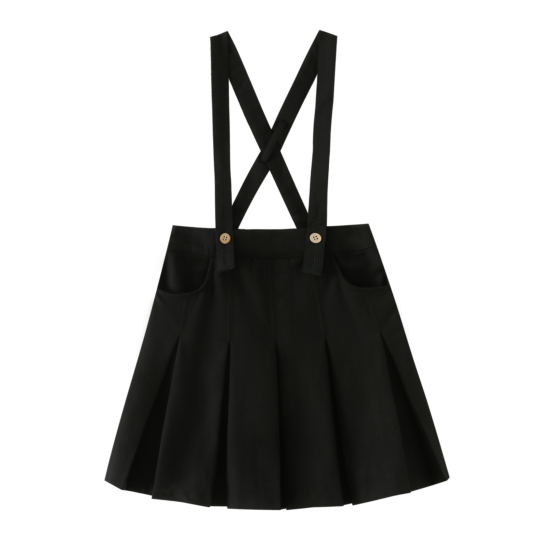 Suspender Pleated Skirt