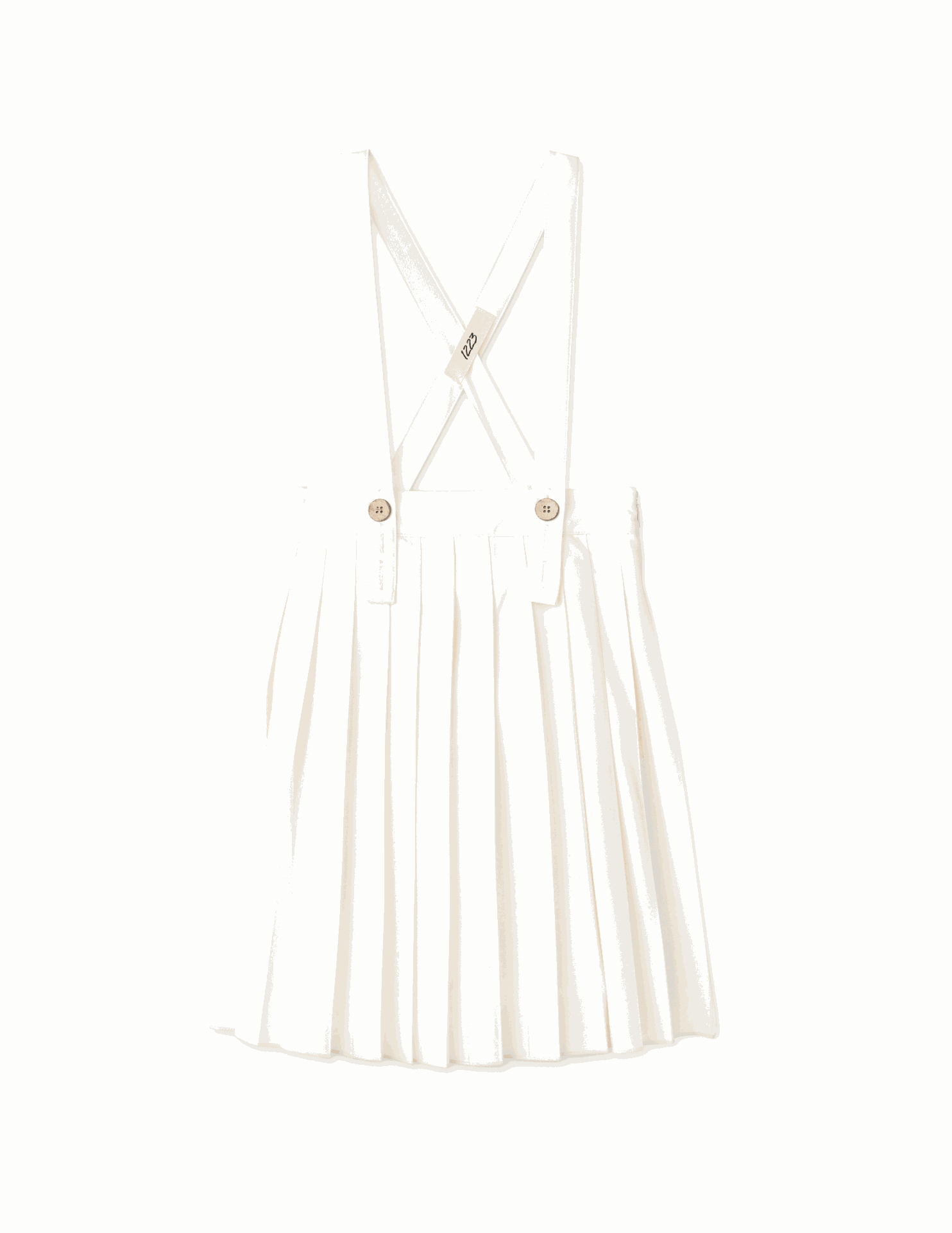 Pleated Suspender Skirt