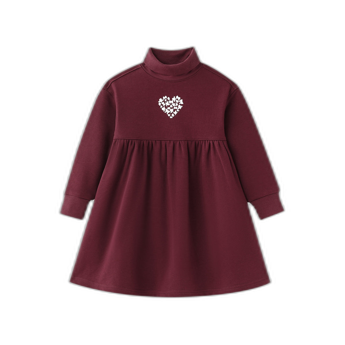 Heart Icon Turtleneck Dress