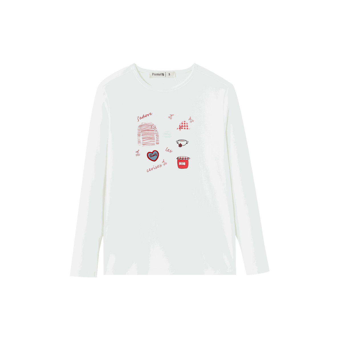 T-Shirt With Cherry Icons
