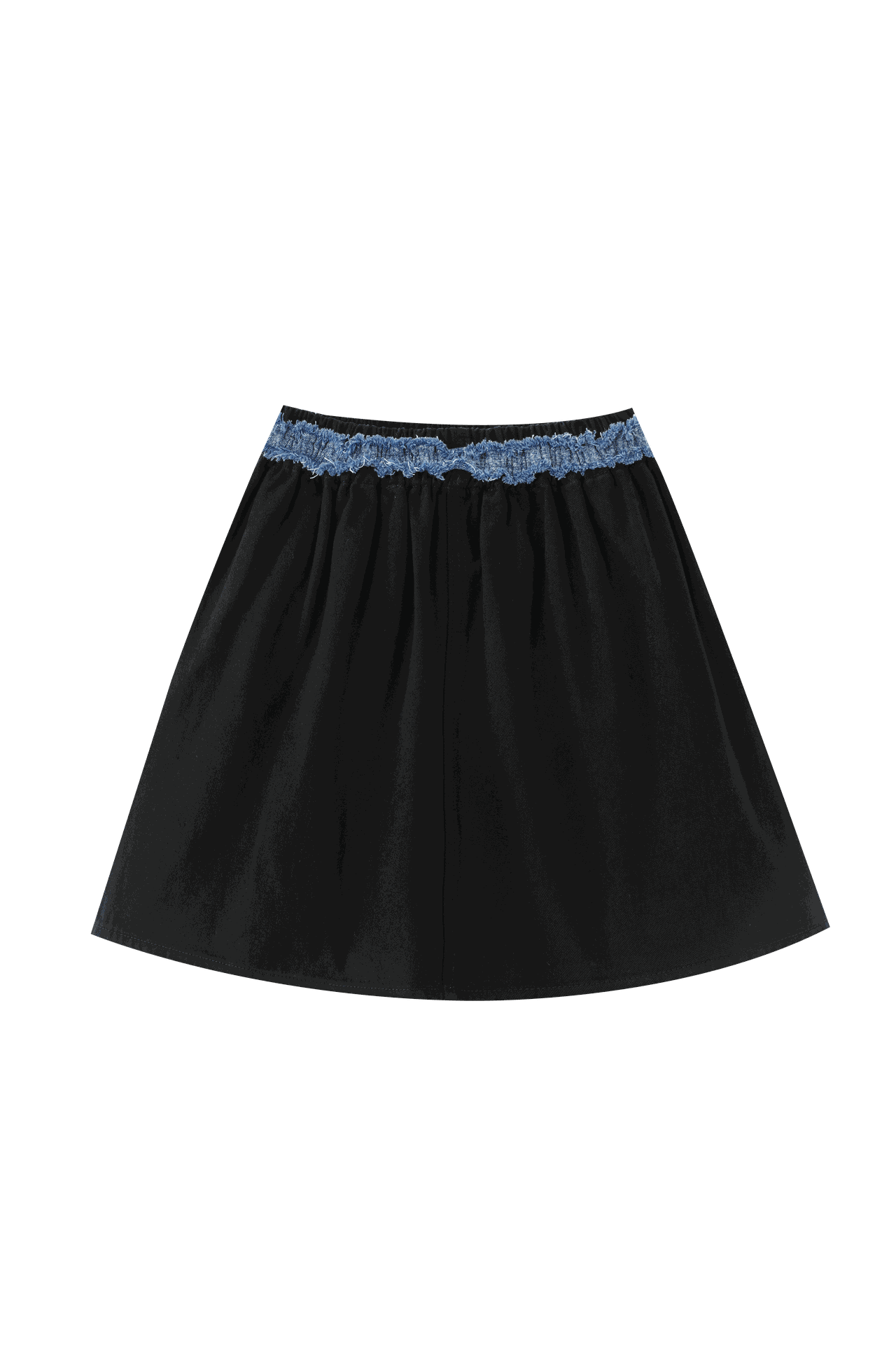 Circle Skirt With Contrasting Smocked Waist