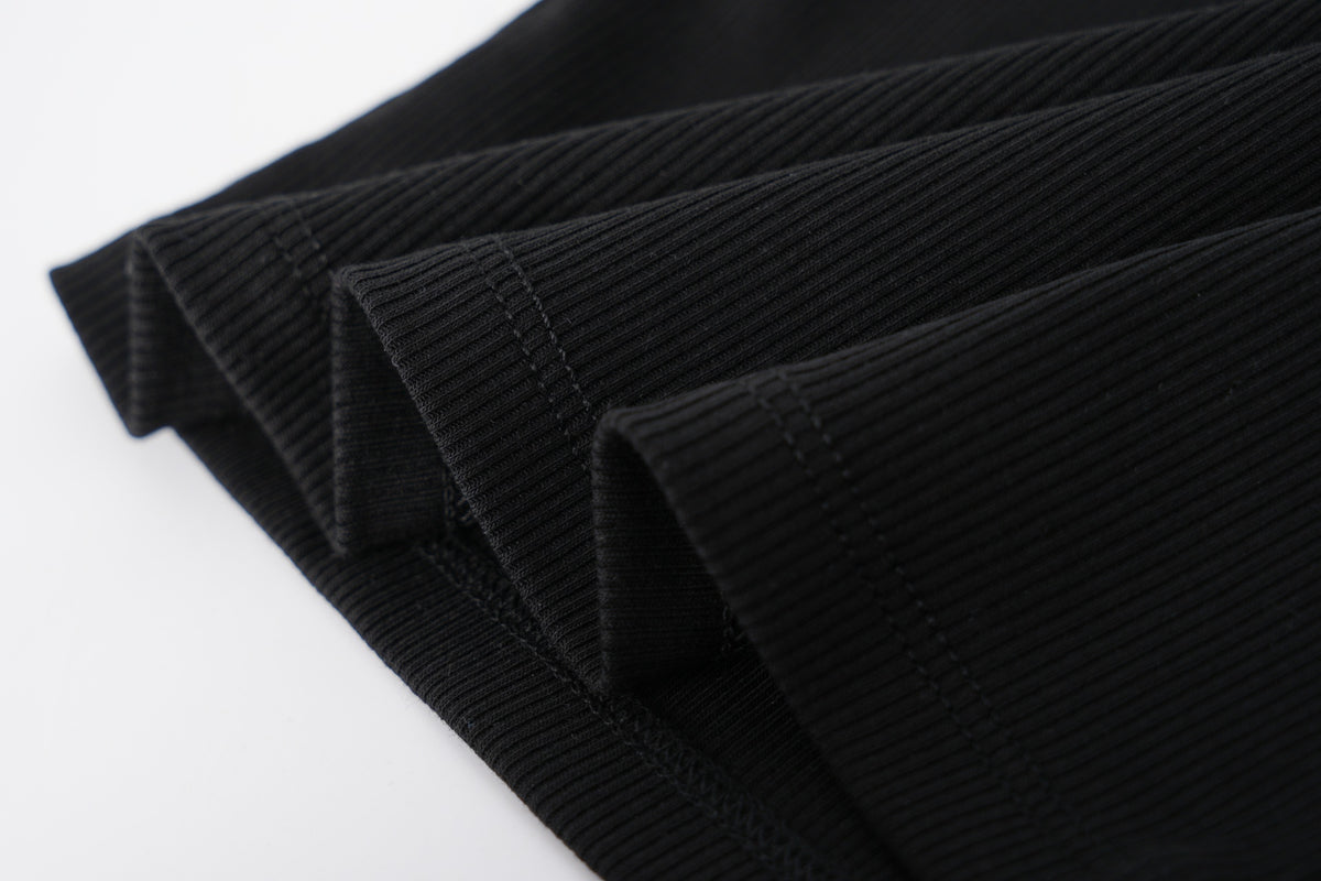 Ribbed Short Sleeve Tee
