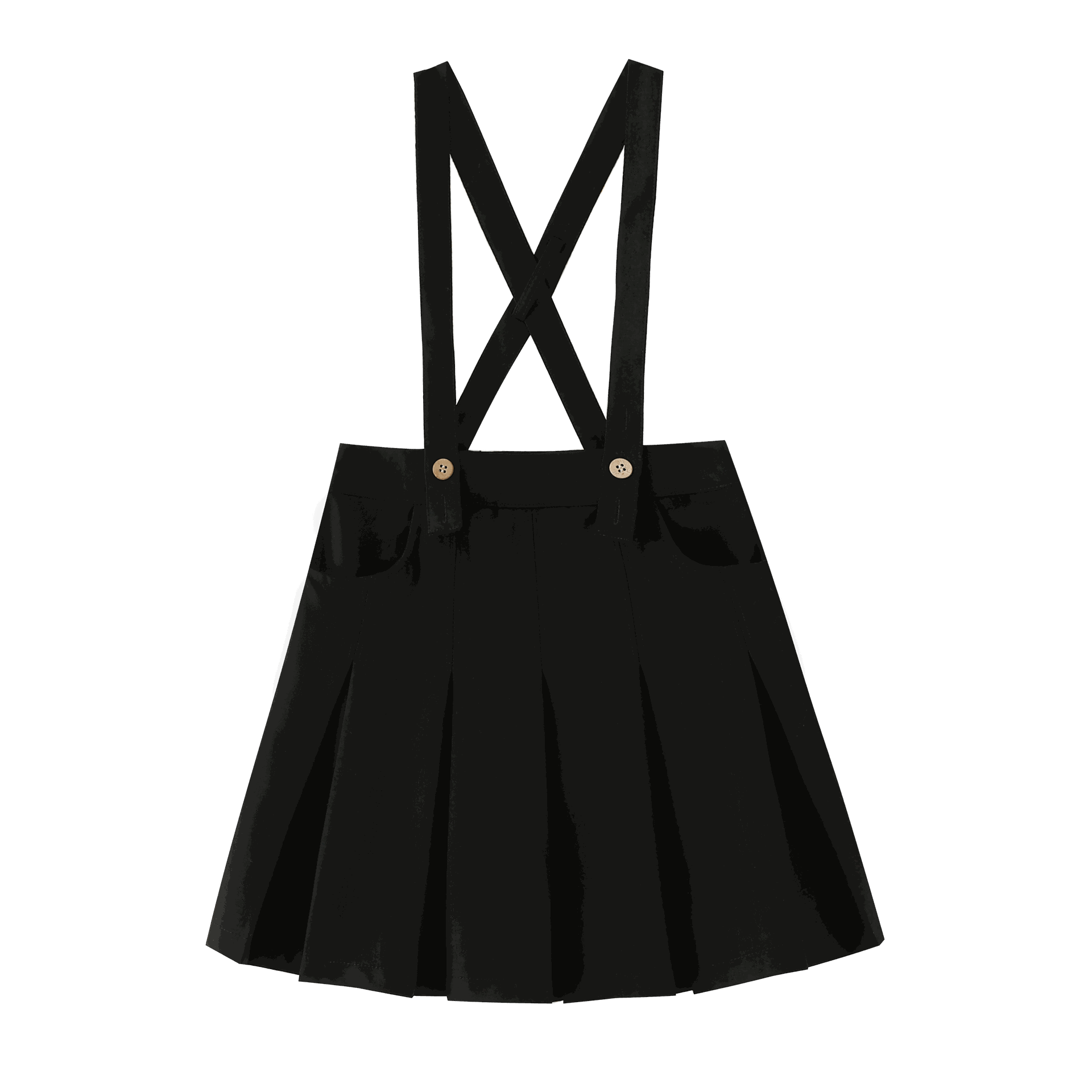 Suspender Pleated Skirt