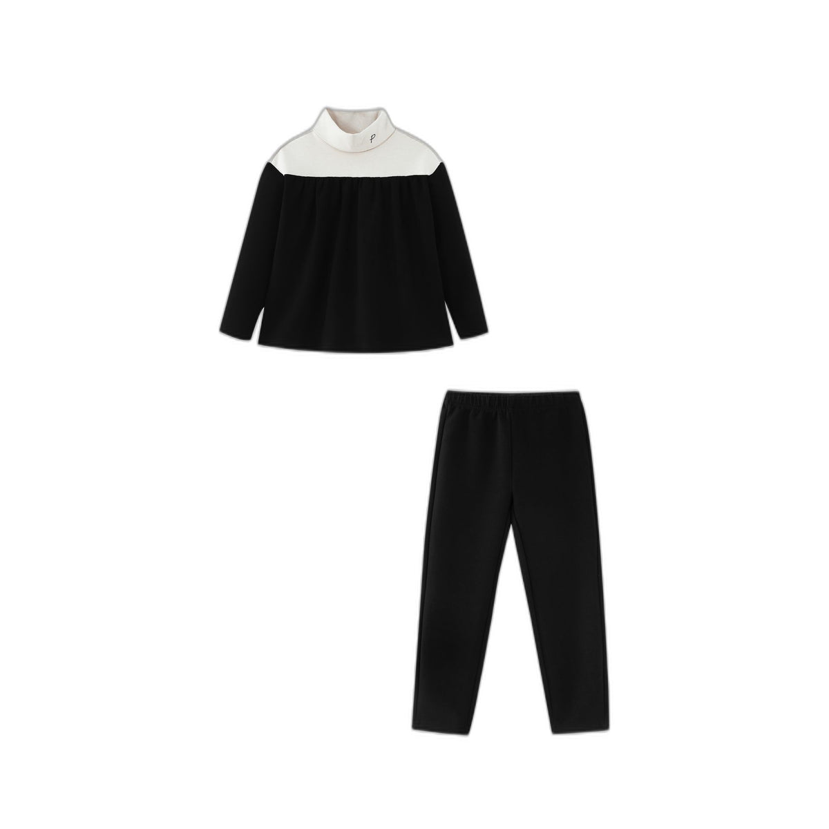 Colorblock Turtleneck Set