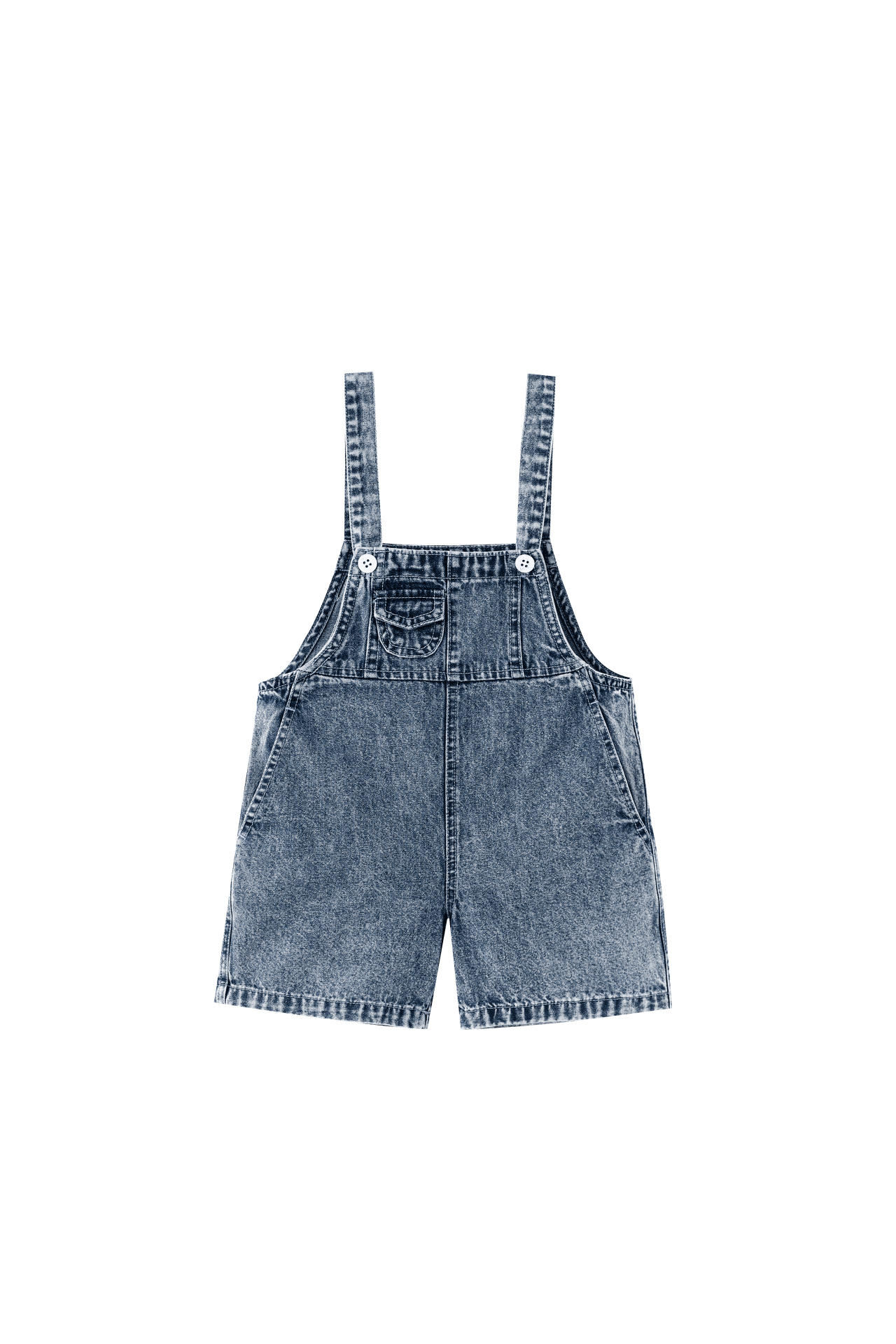 Washed Denim Shortall