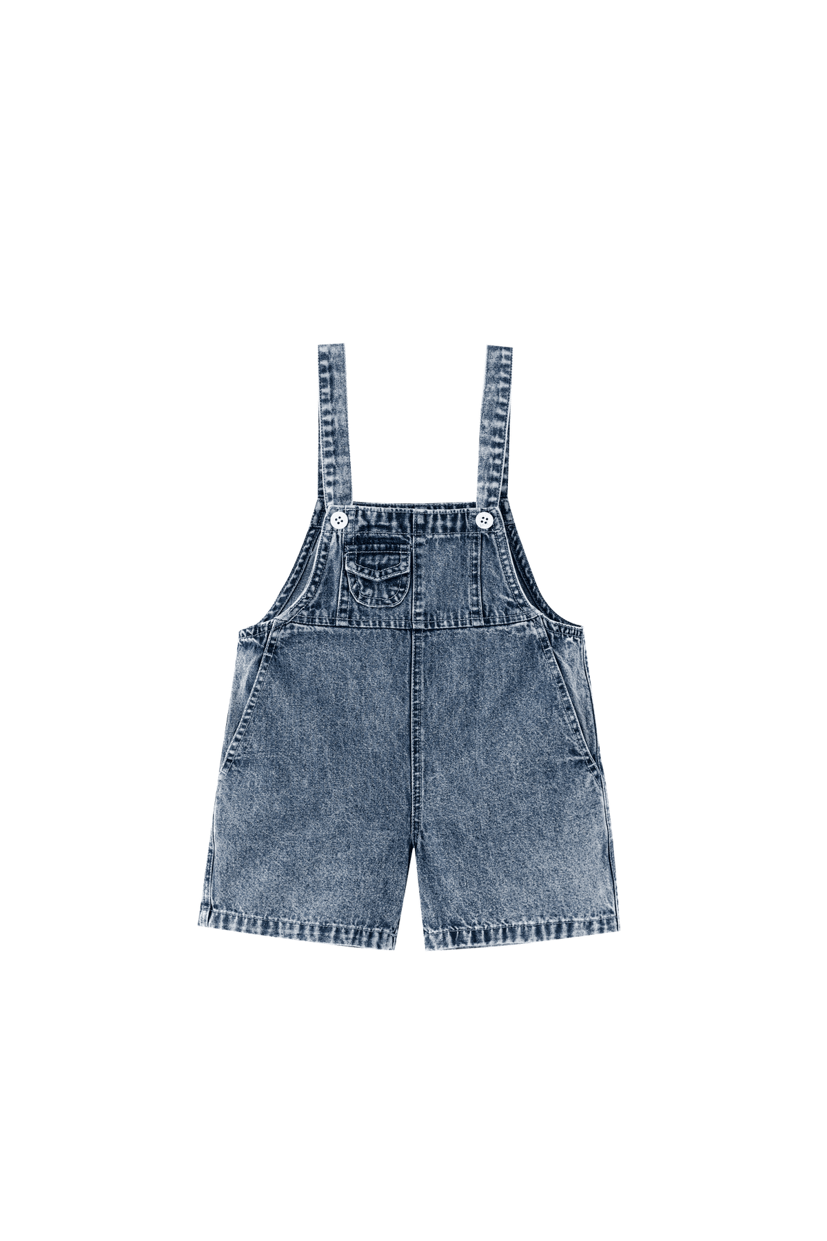 Washed Denim Shortall
