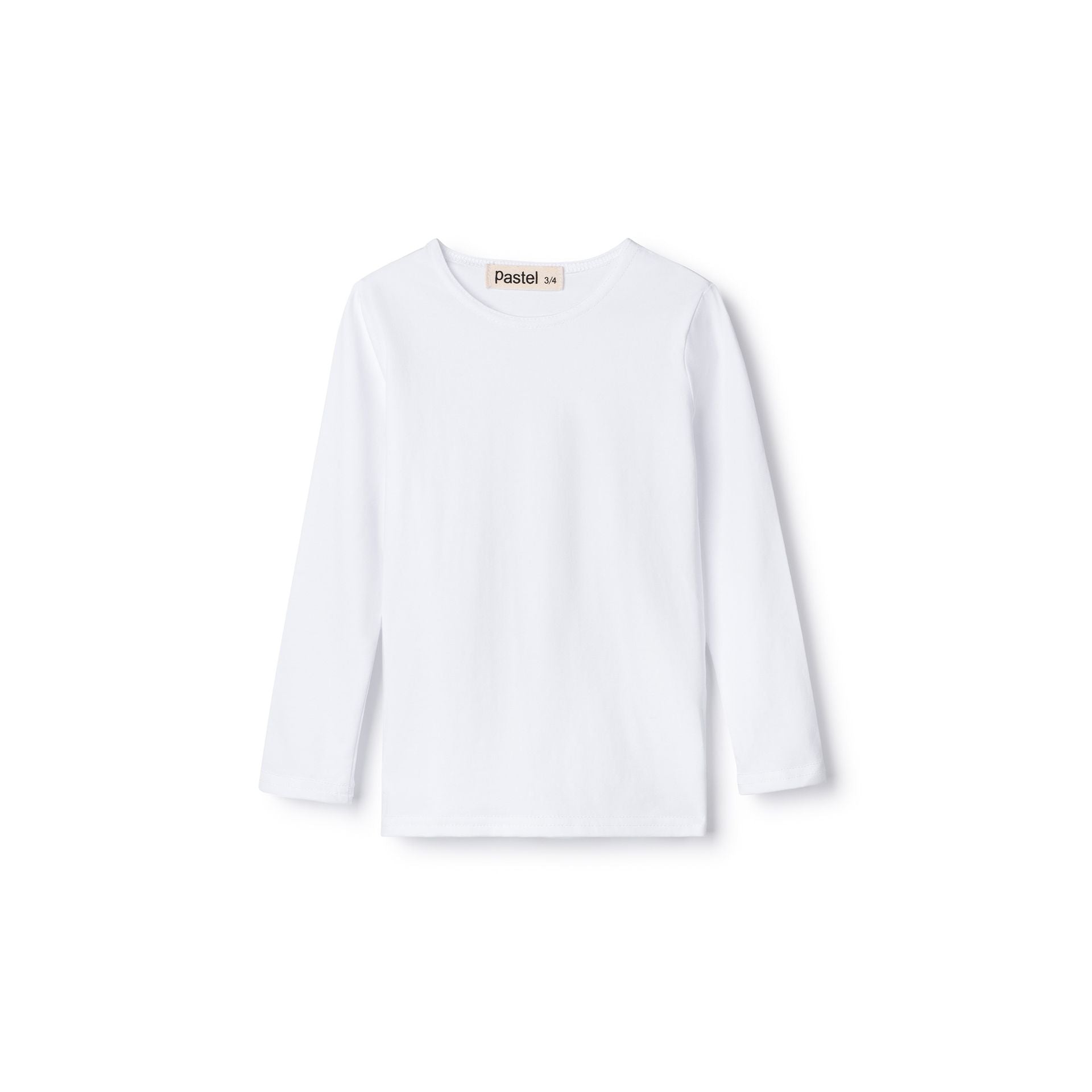 Long Sleeve Cotton Crew Neck Tee