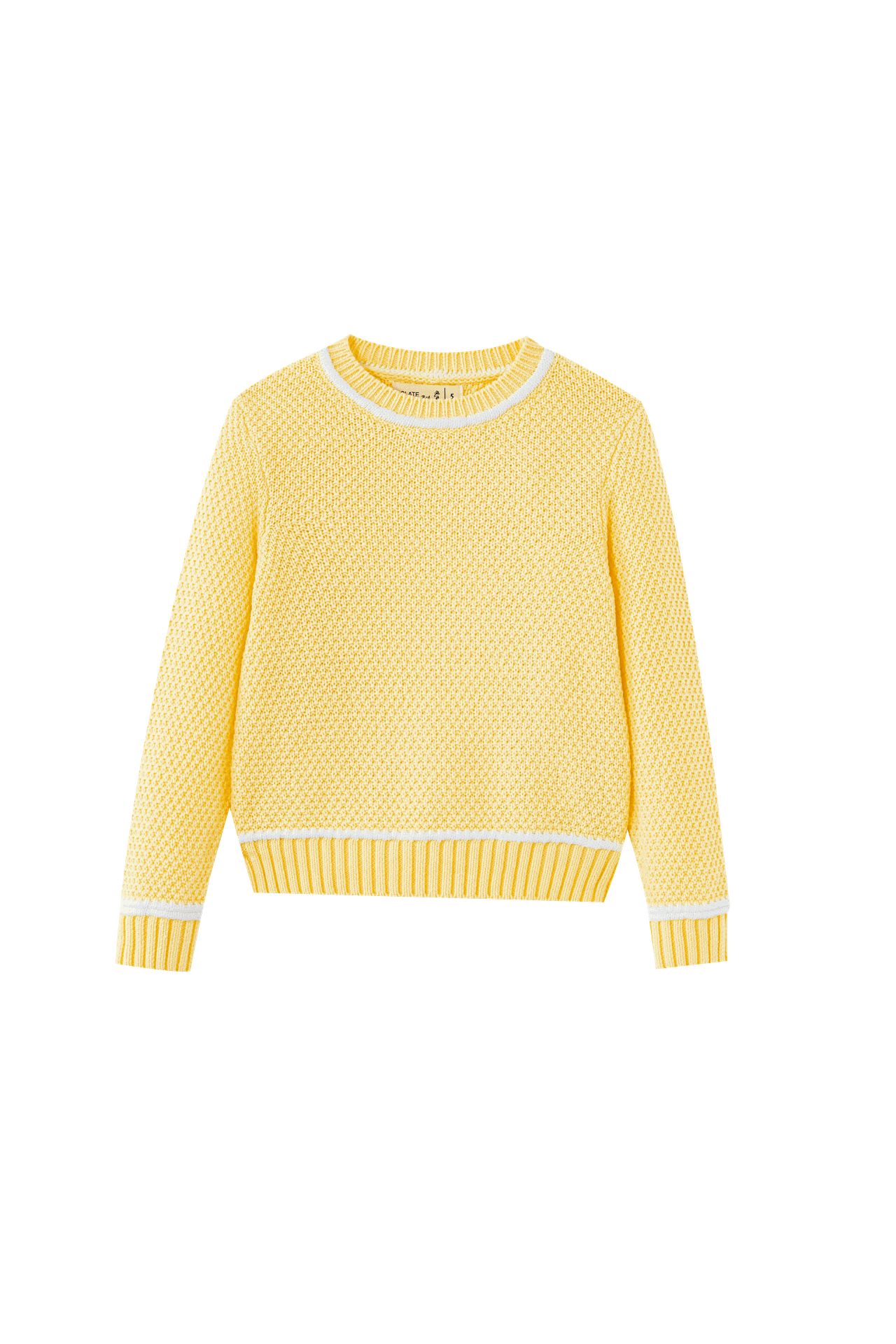 Long Sleeve Sweater With Trim