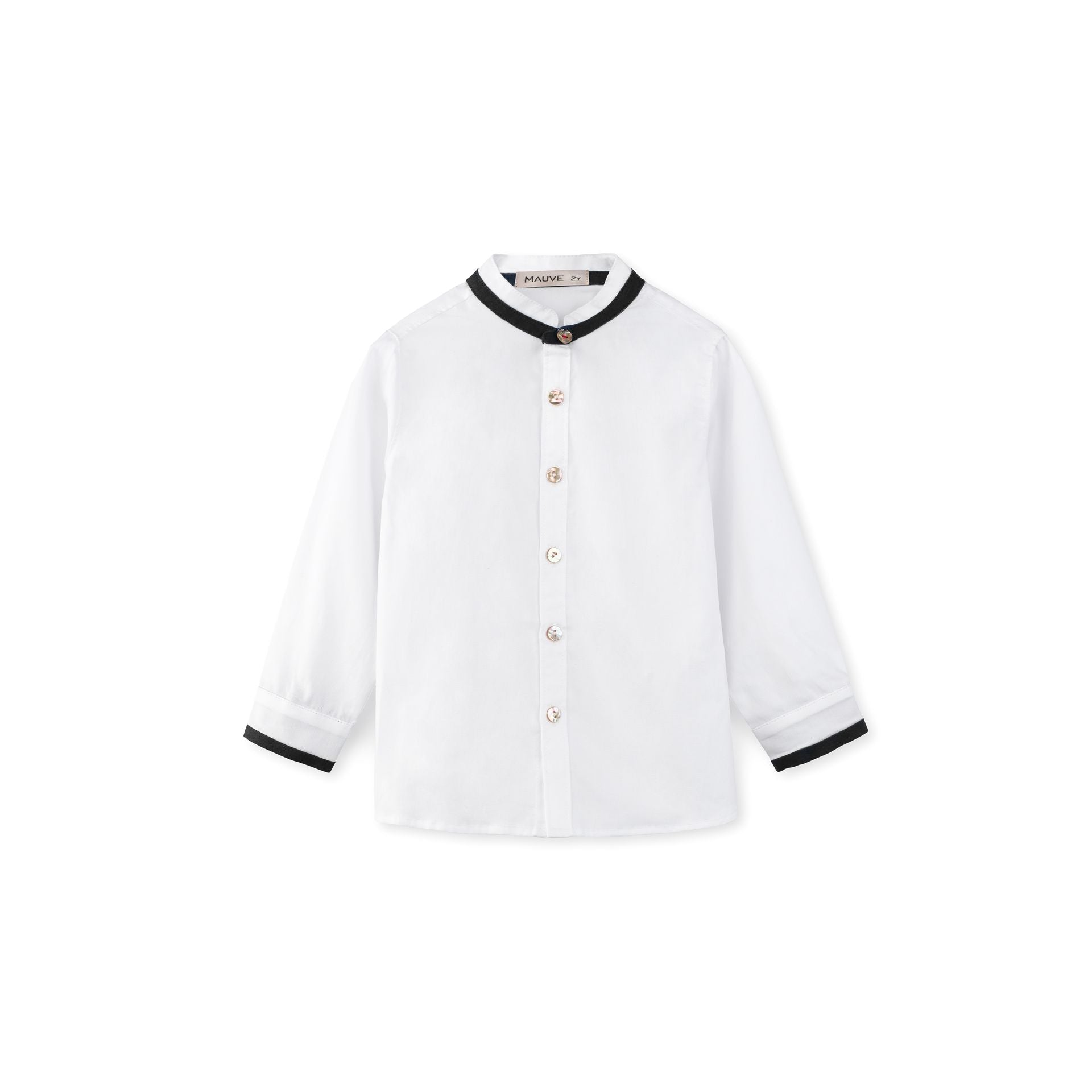 Mao Collar Dress Shirt