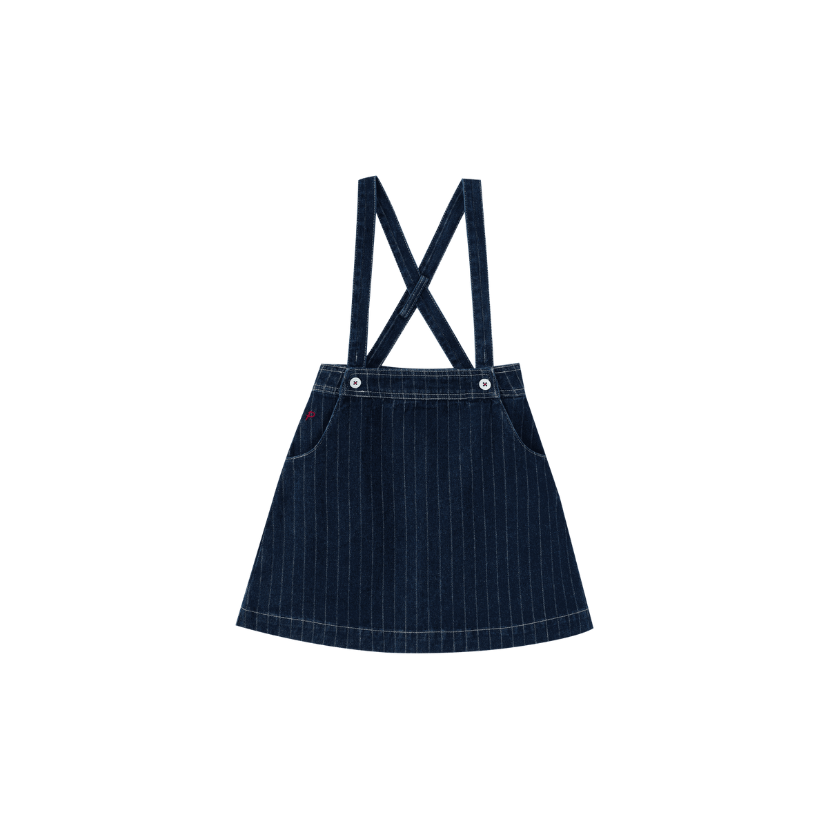Striped Suspender Skirt