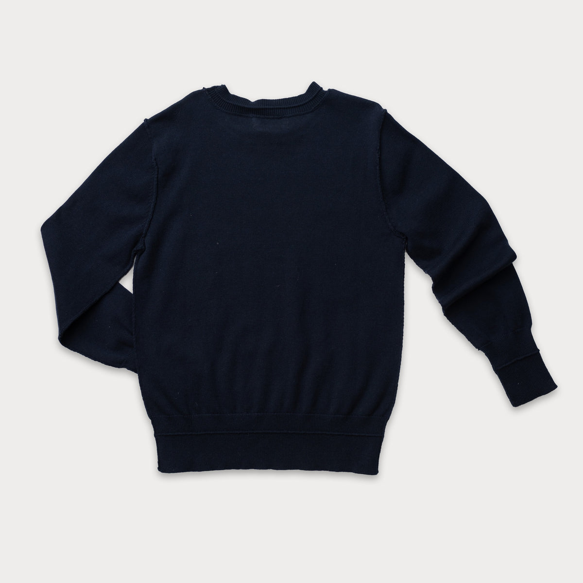 Exposed Seam Crew Neck Sweater