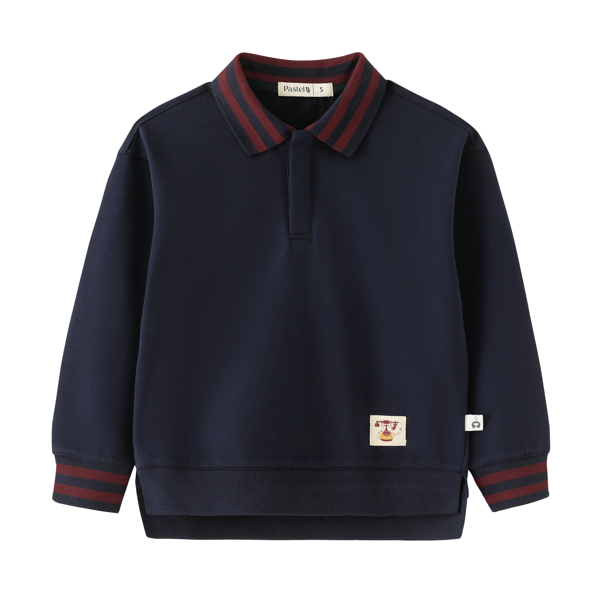 Striped Collar Polo