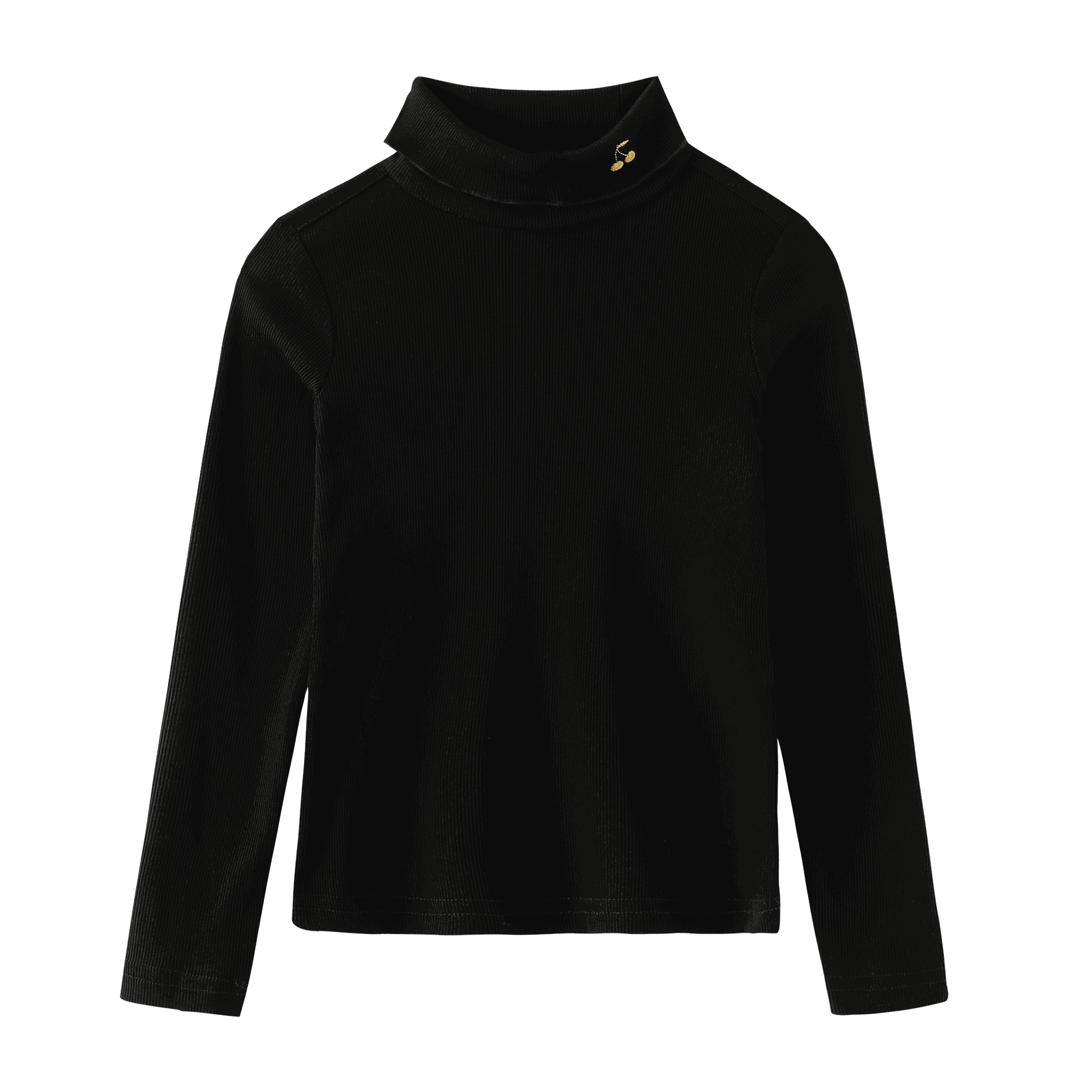 Cherry Embroidered Turtleneck