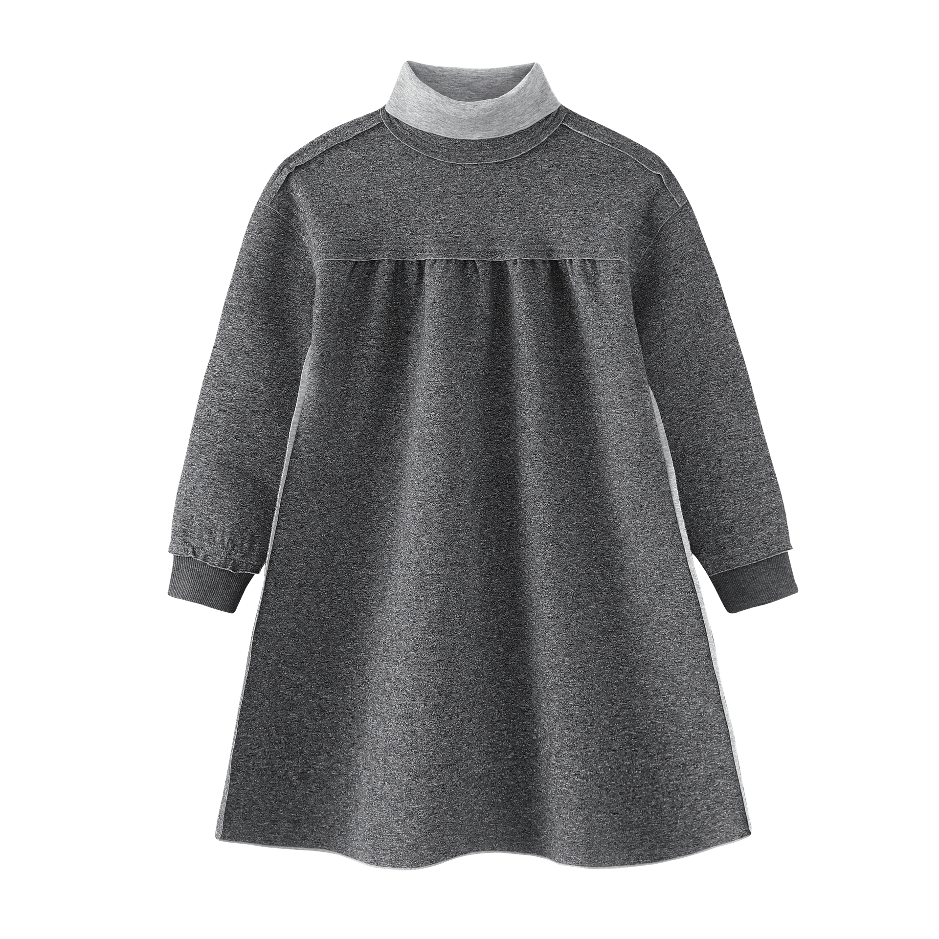 High Waisted Turtleneck Dress