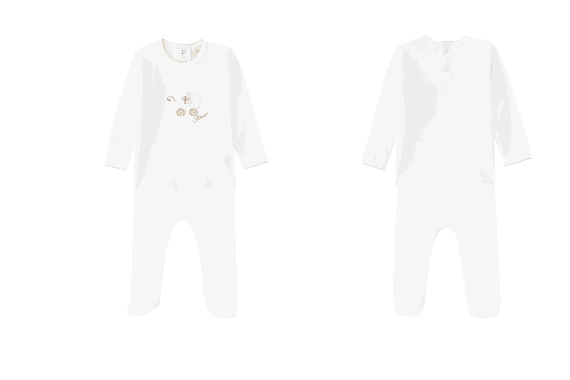 Teddy Bear Carriage Baby Set